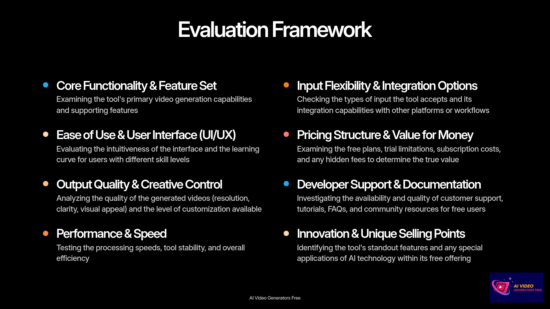 Evaluation Framework