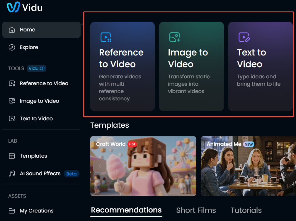Vidu AI Brand Consistency Interface
