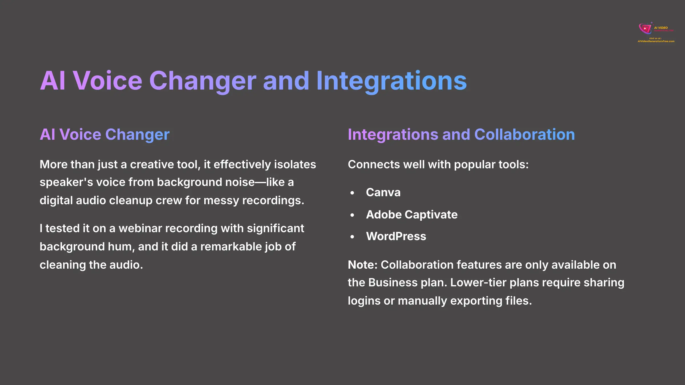 AI Voice Changer and Integrations