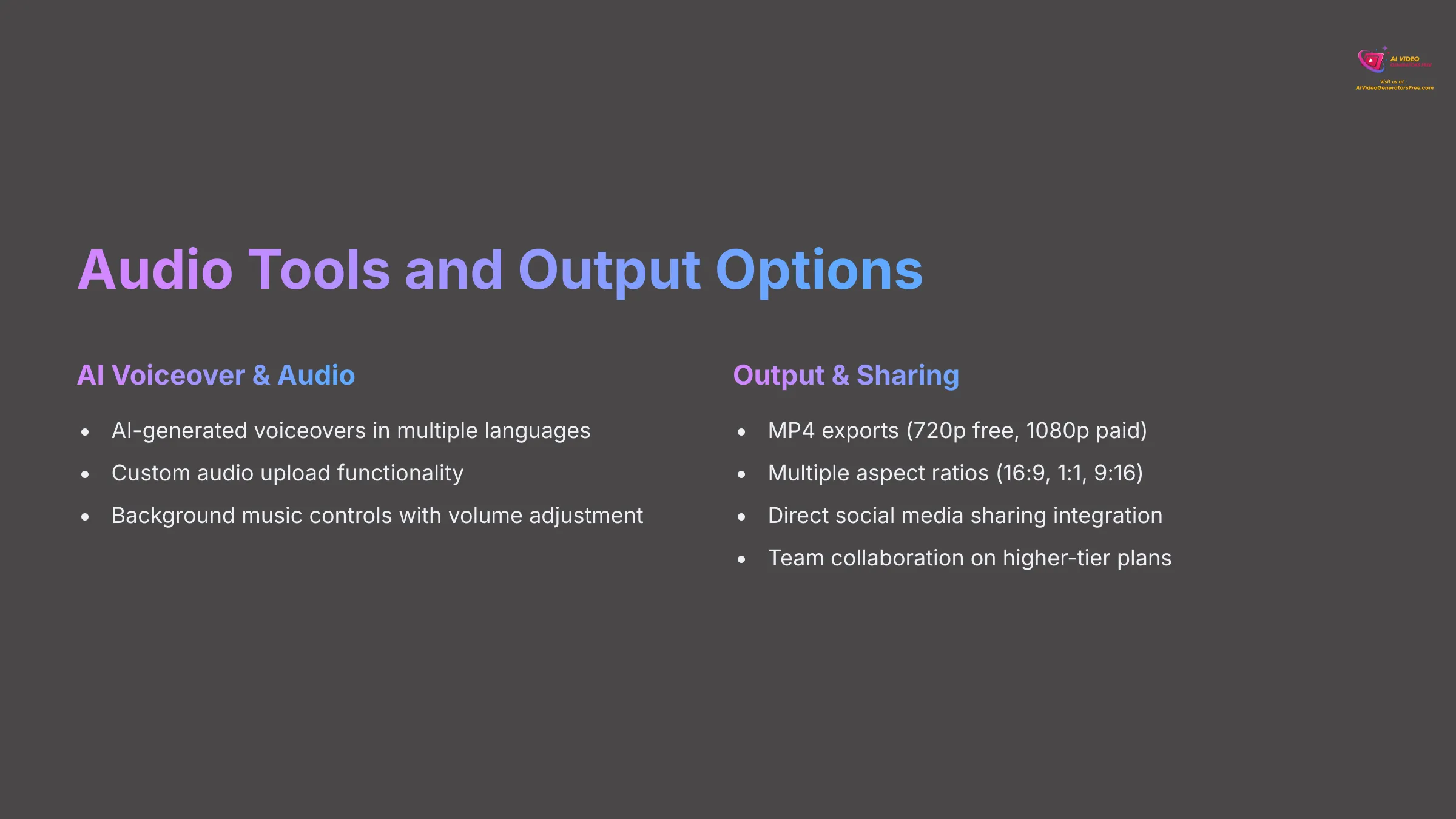 AI voiceover and audio tools in Lumen5