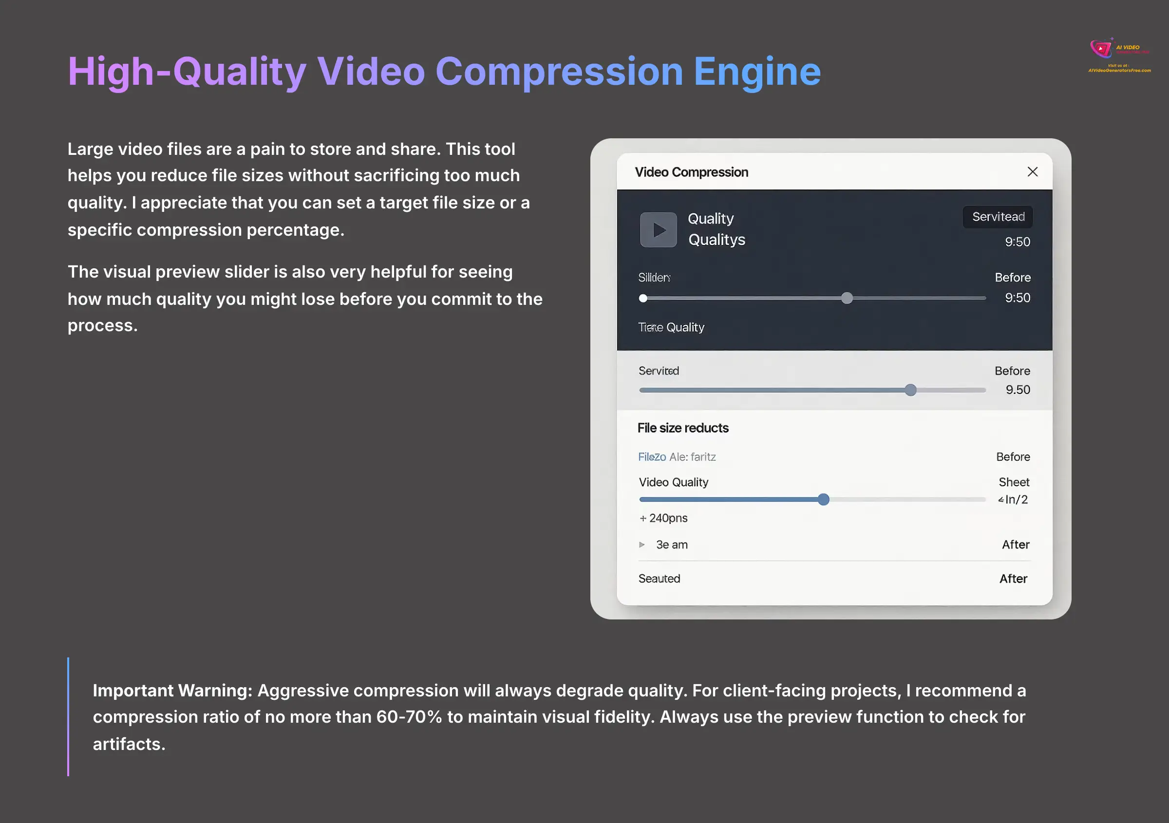 High-Quality Video Compression Engine