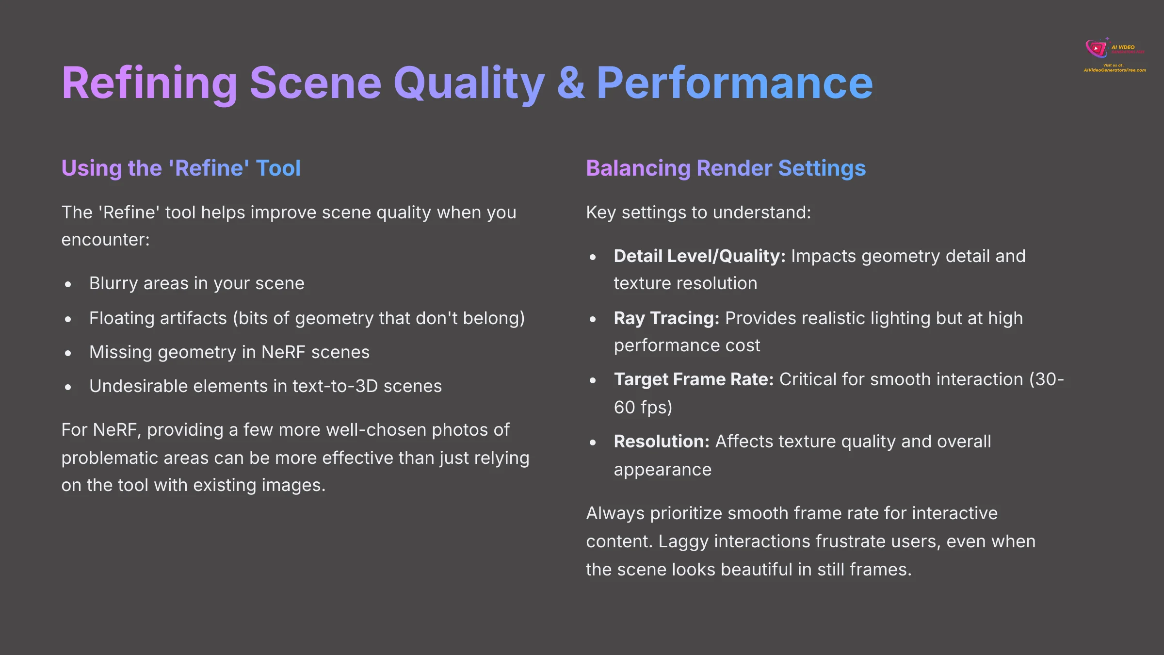 10_Refining-Scene-Quality-and-Performance_AI-video-generators-free_aivideogeneratorsfree.com_