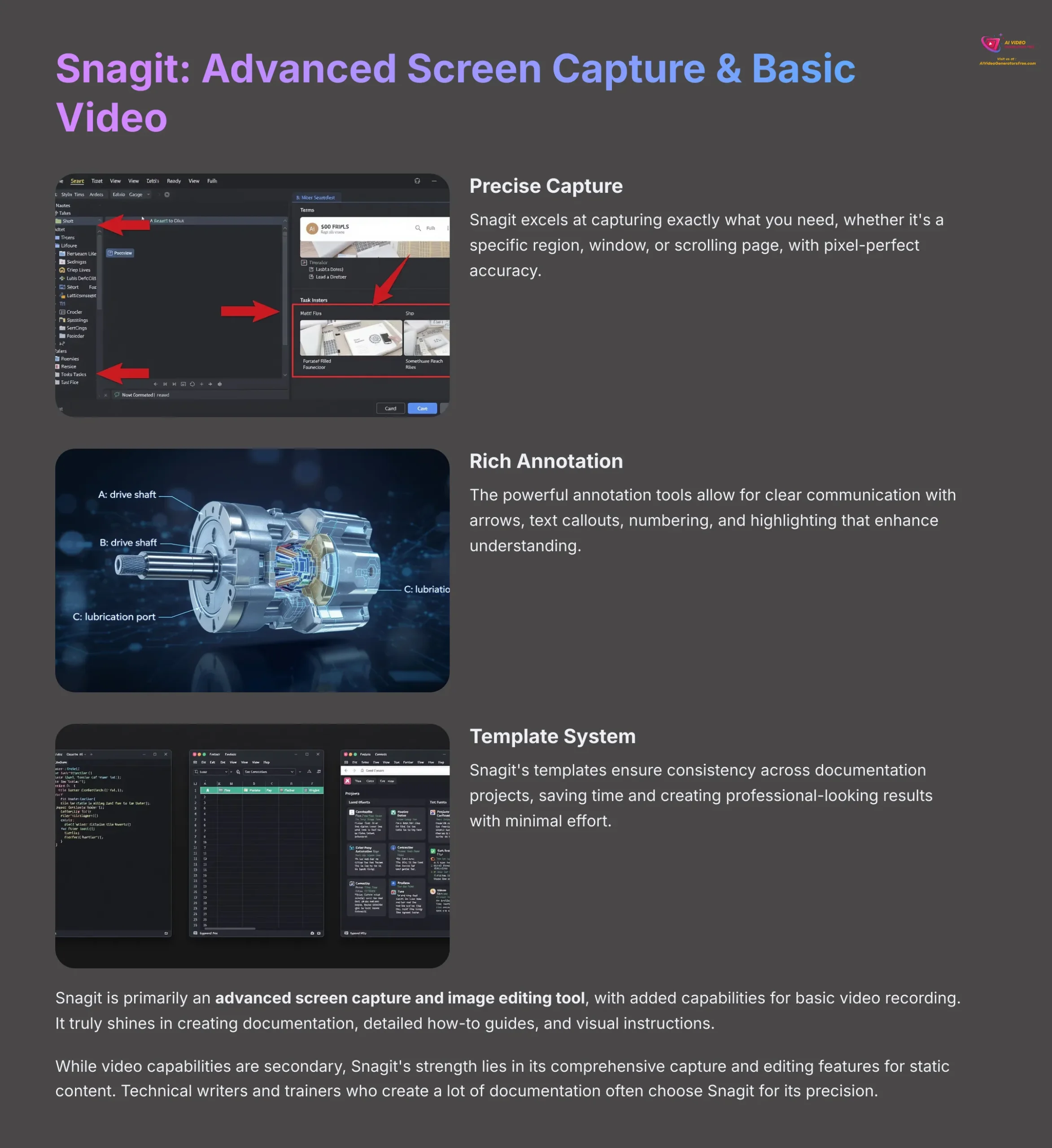 Snagit Advanced Screen Capture and Basic Video
