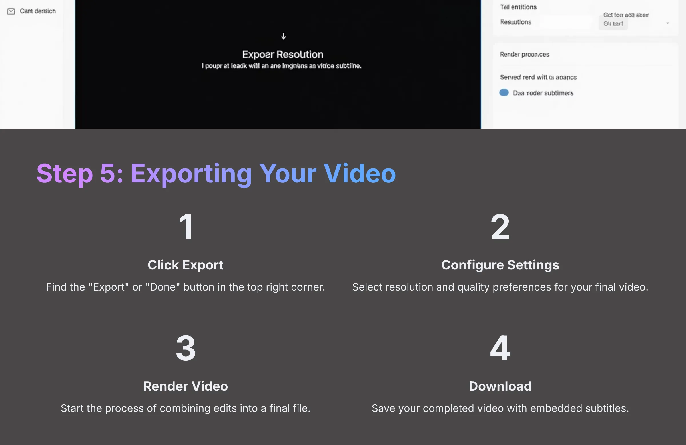 Step 5 Exporting Your Video