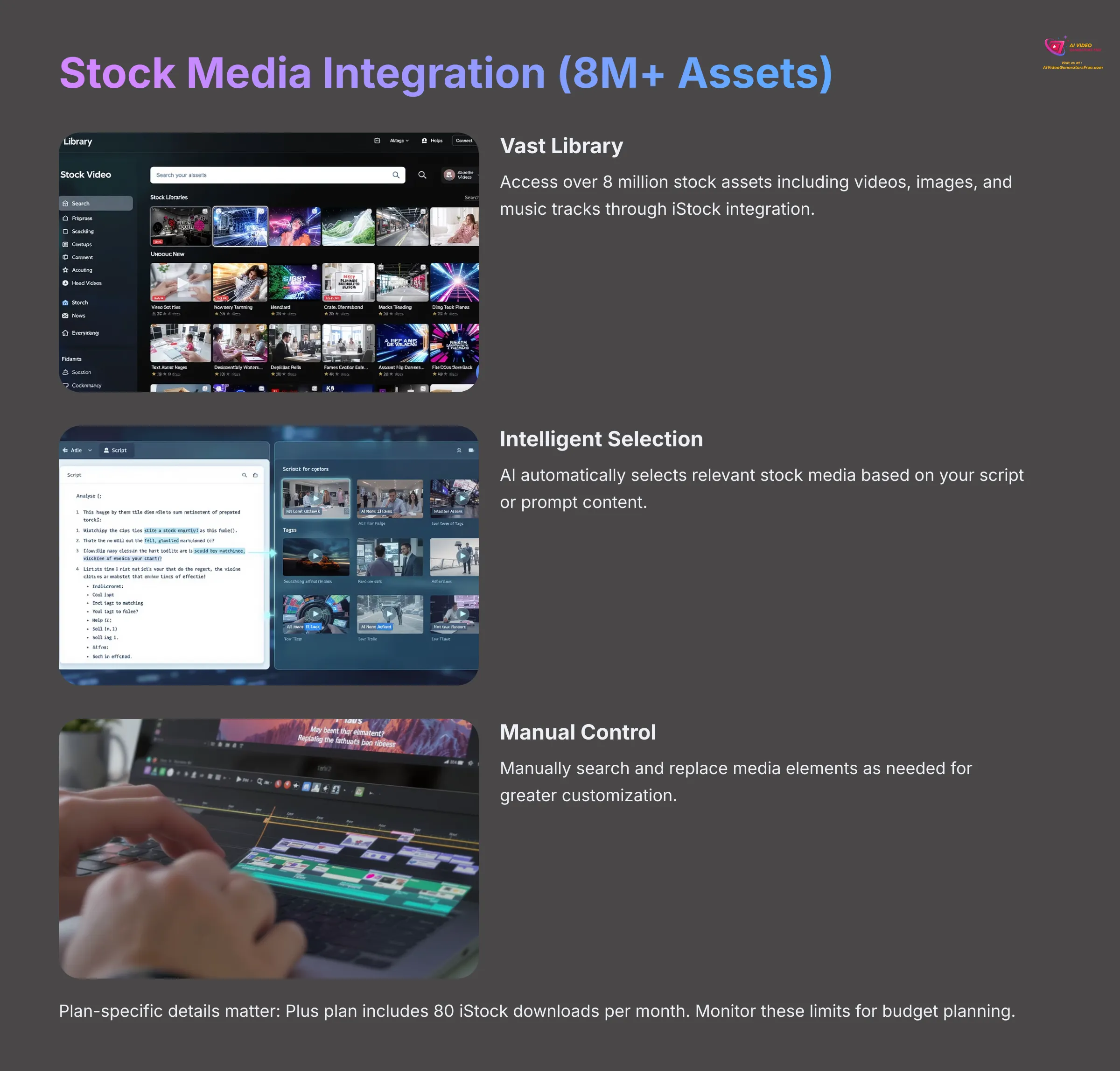 Stock Media Integration - 8M+ Assets