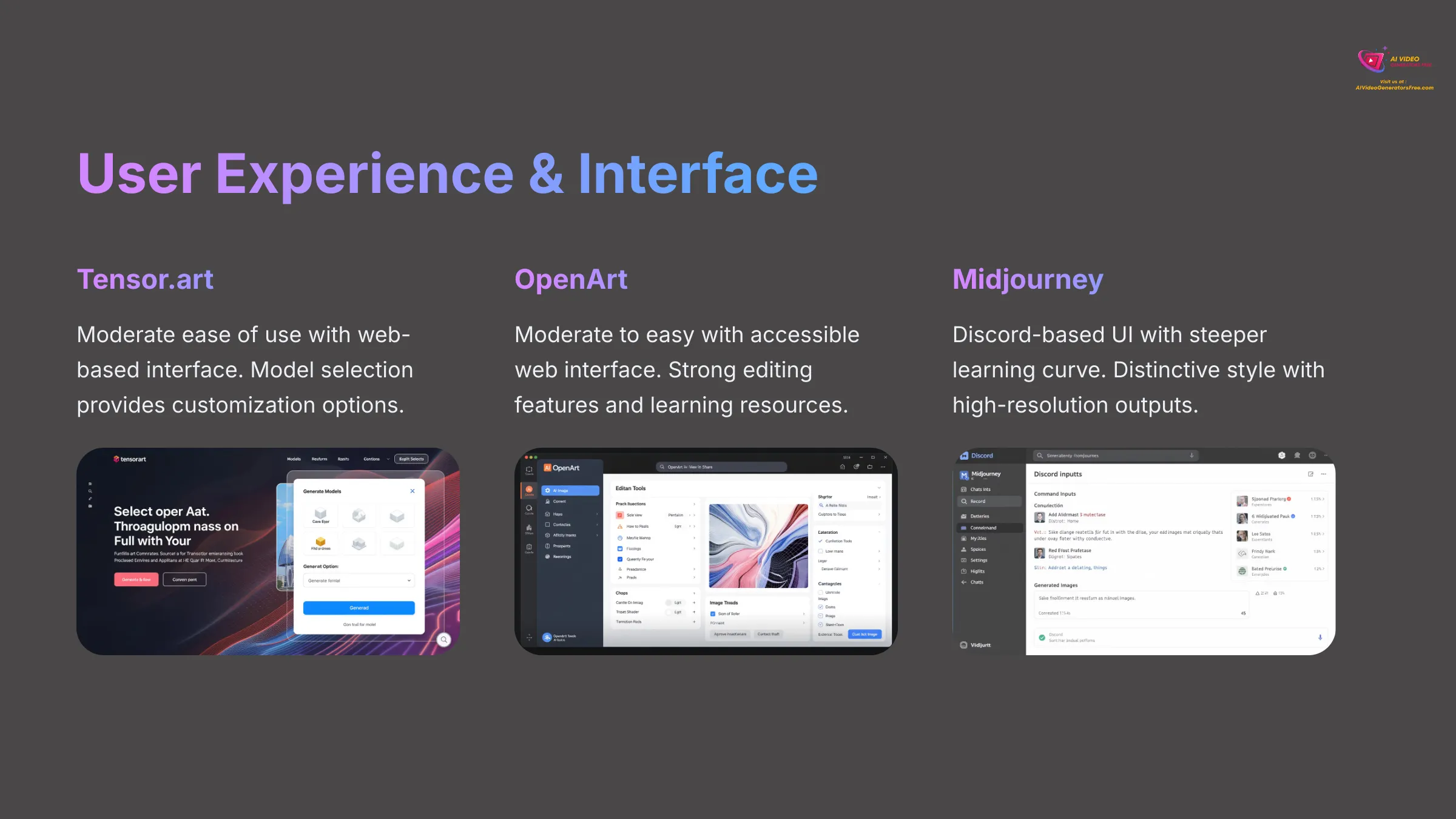 User Experience and Interface Comparison
