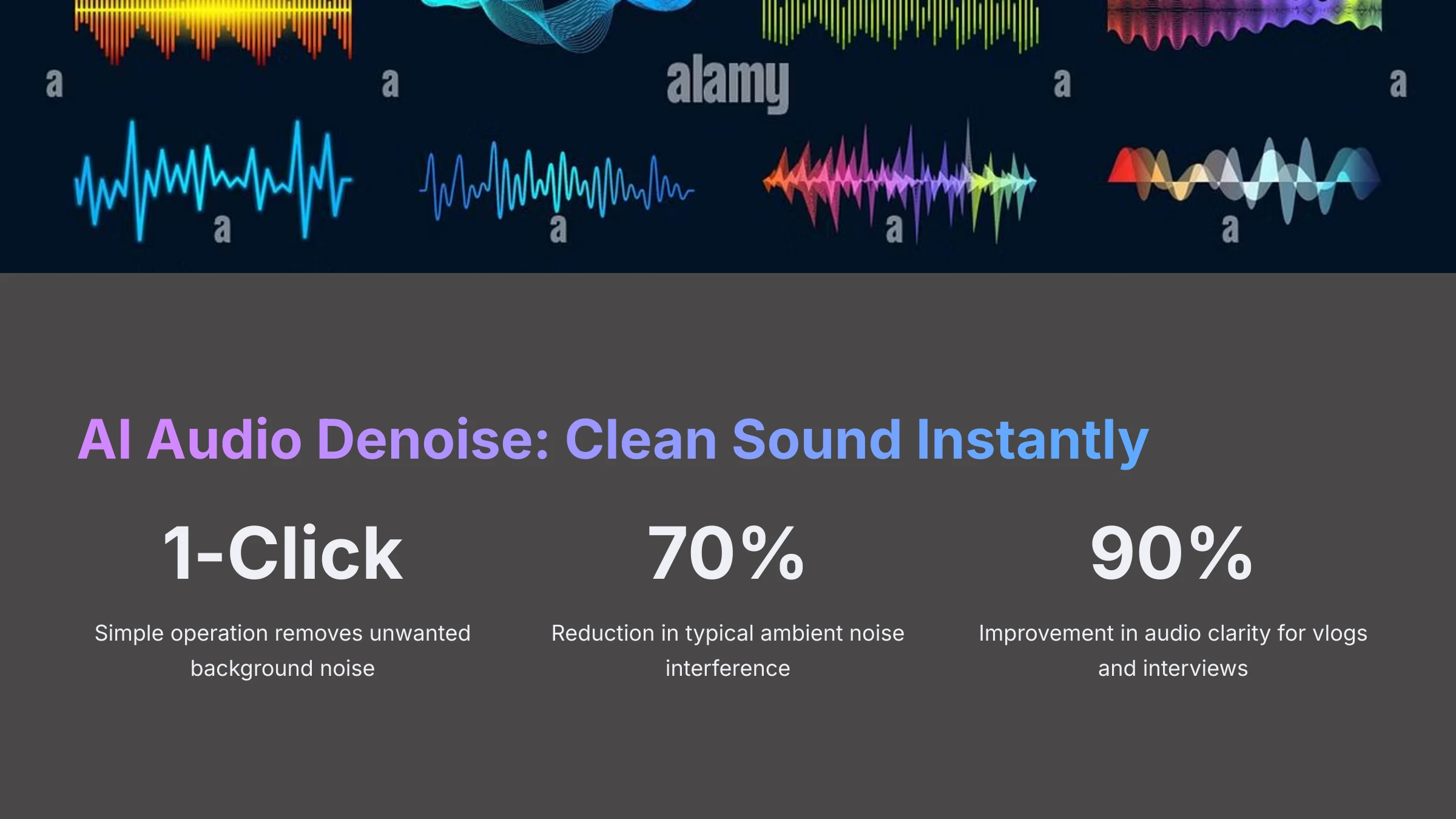 AI Audio Denoise Clean Sound Instantly