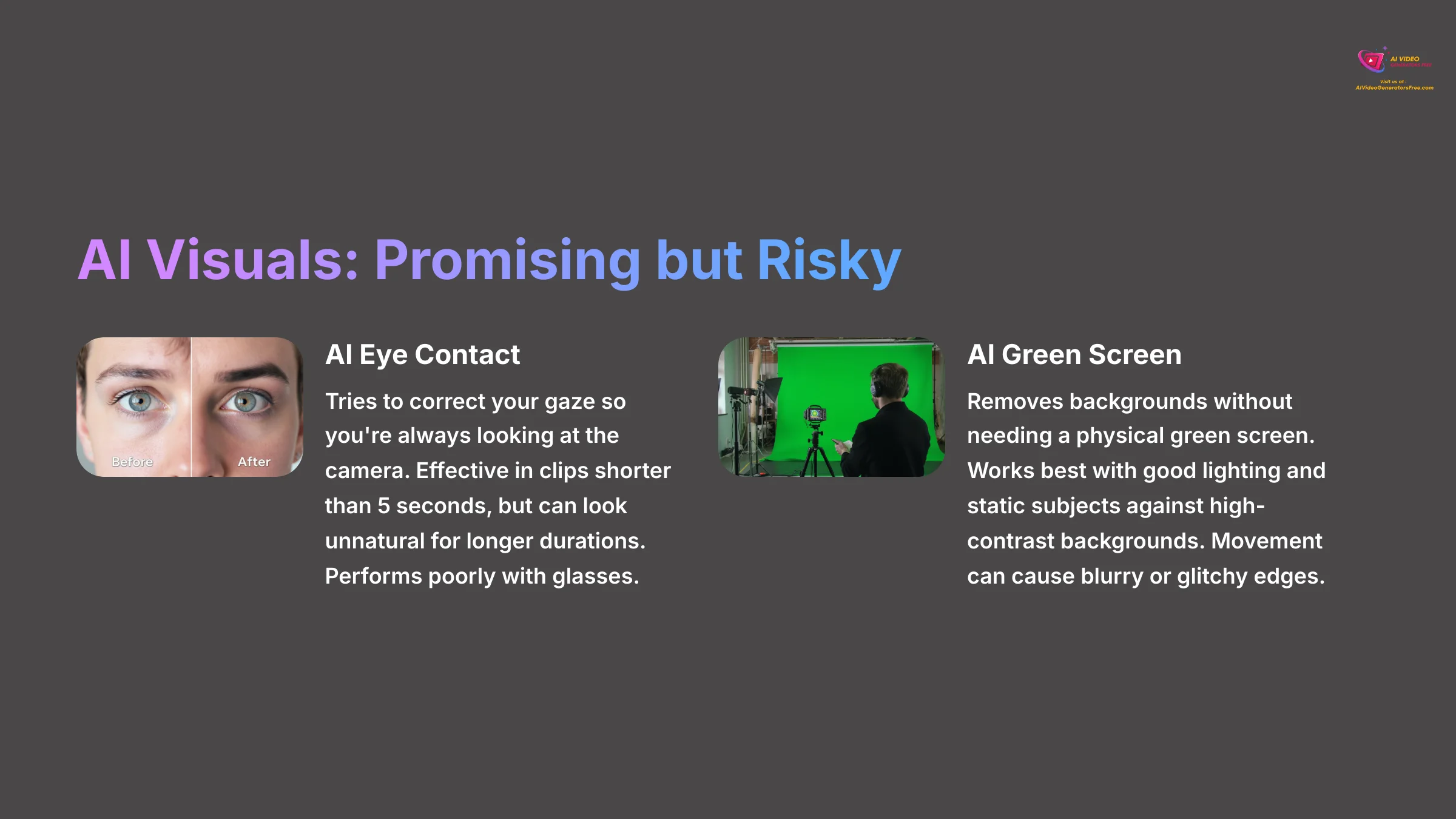 AI Visuals Promising but Risky