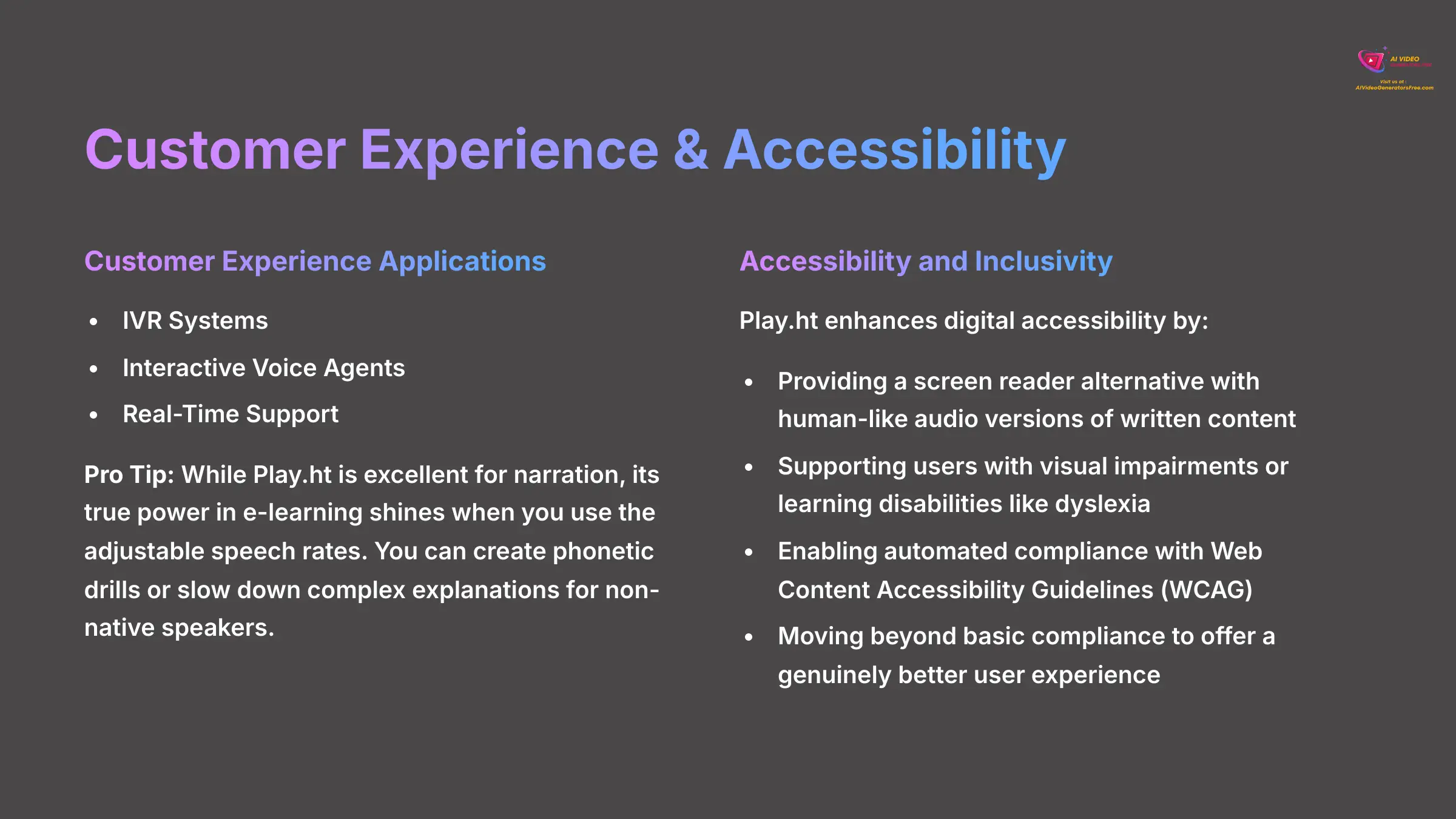 Customer Experience and Accessibility