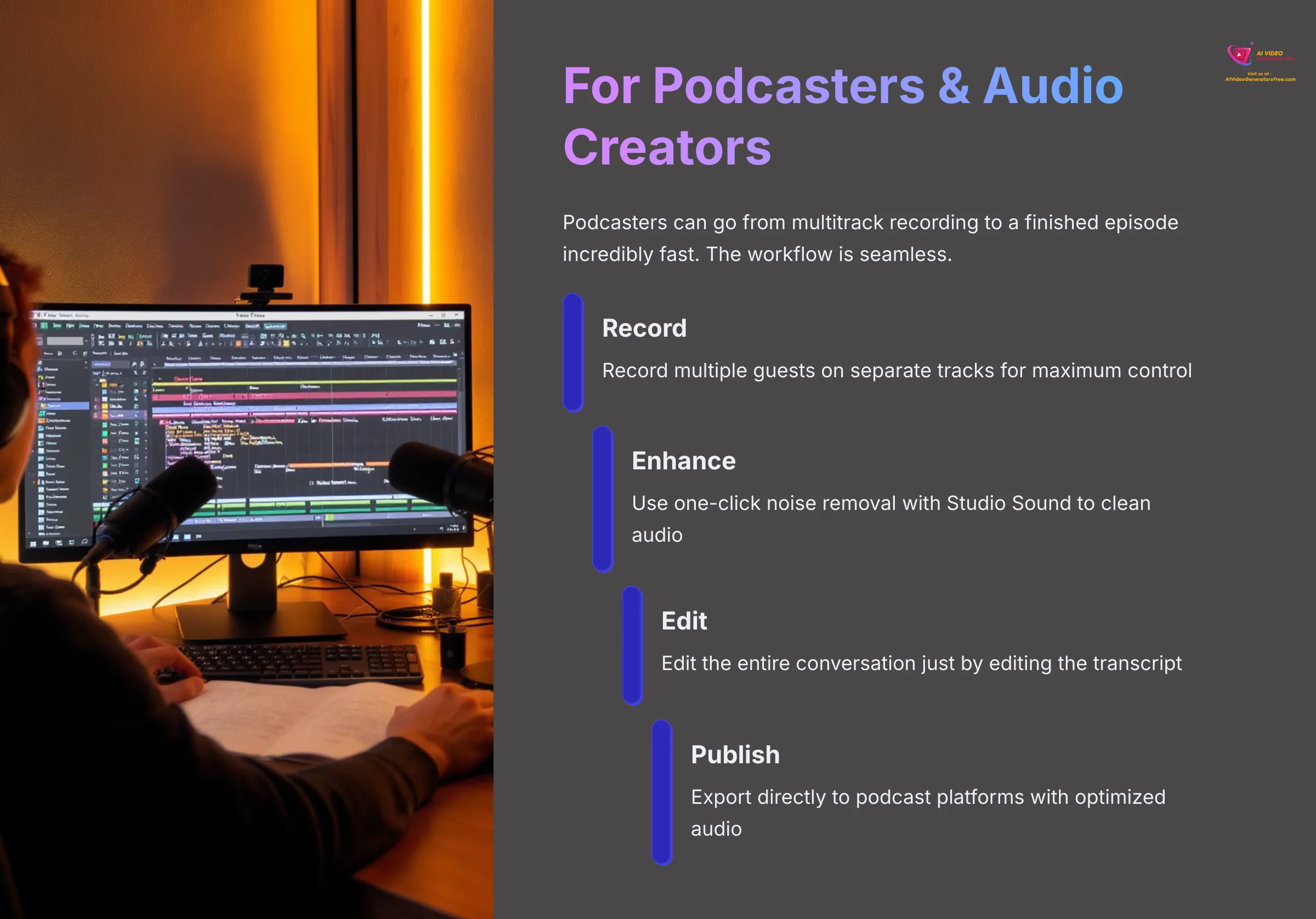 For Podcasters and Audio Creators