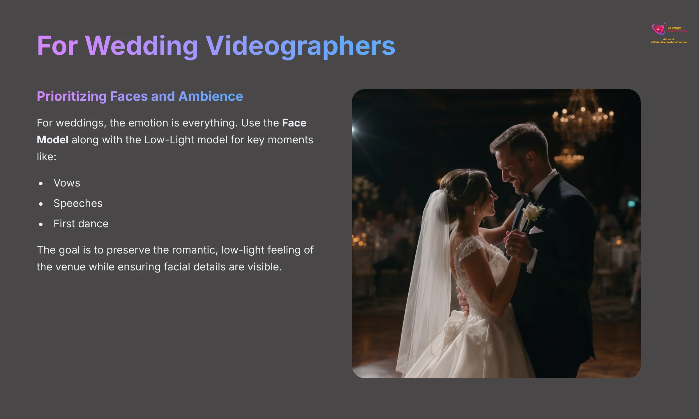 For Wedding Videographers