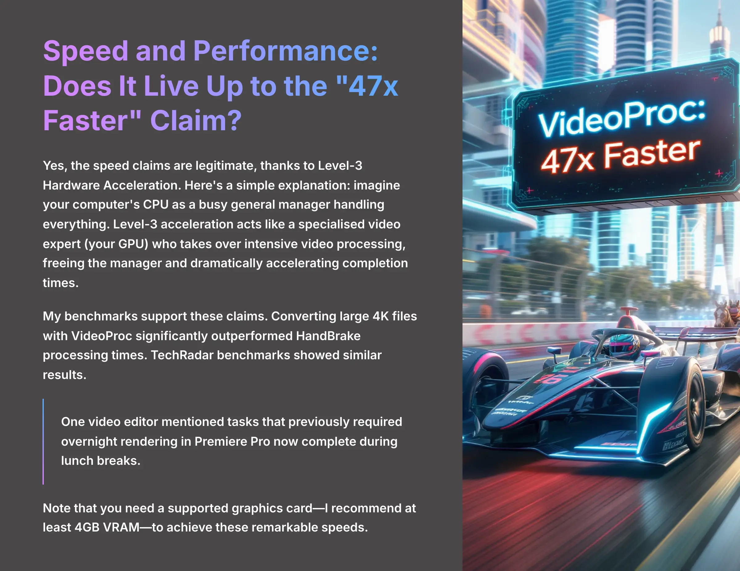 Speed and Performance Does It Live Up to the 47x Faster Claim