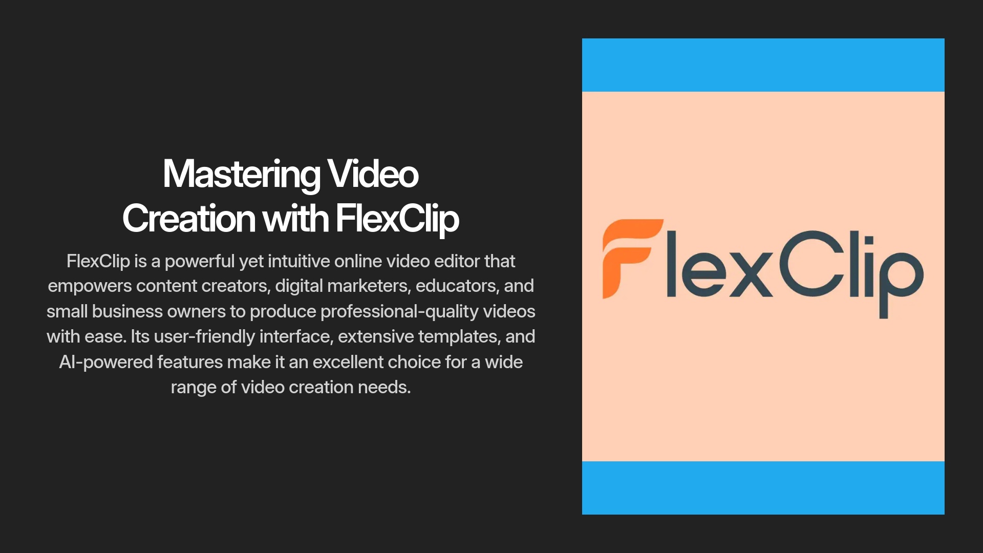 Mastering Video Creation with FlexClip