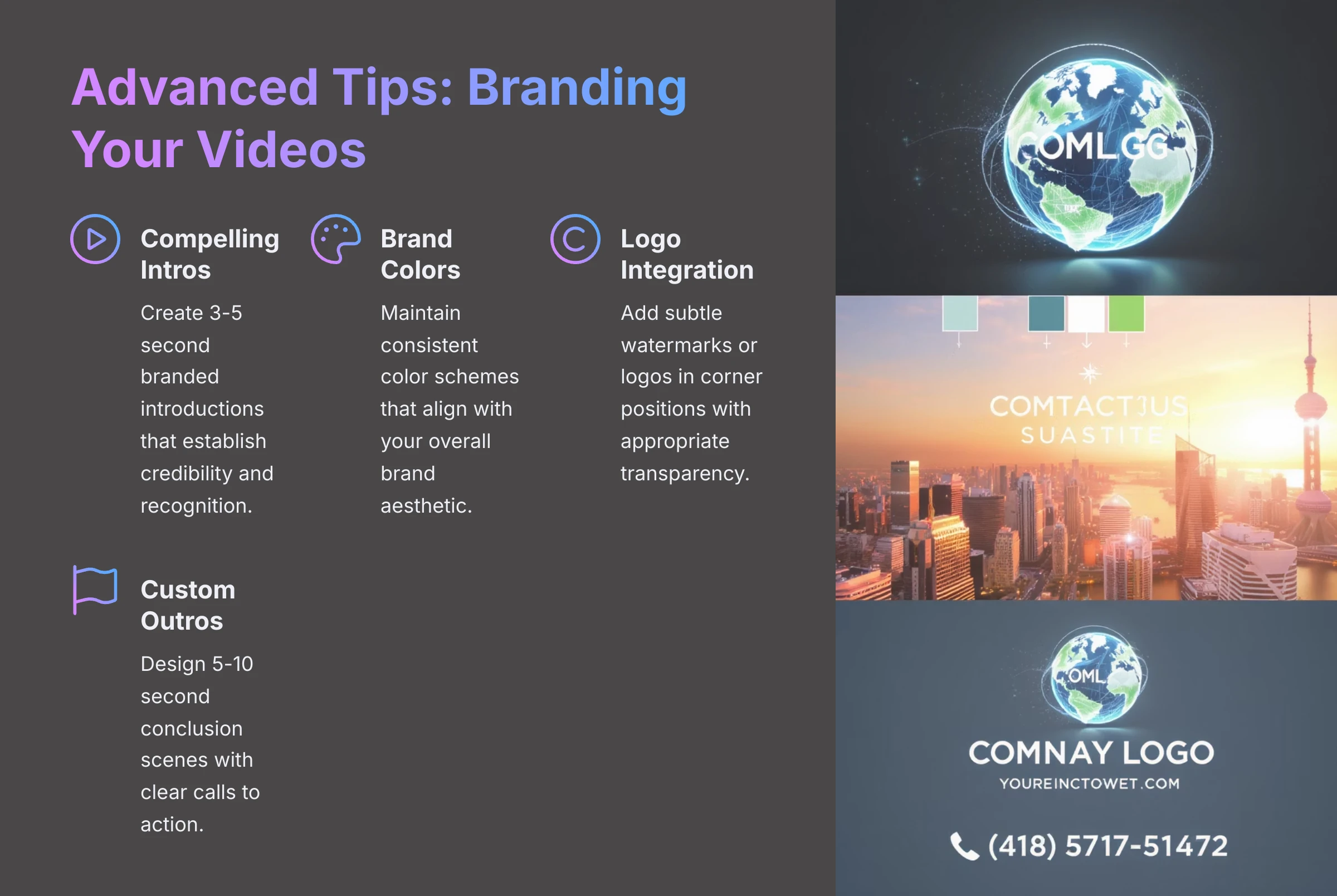 Advanced tips for branding your videos