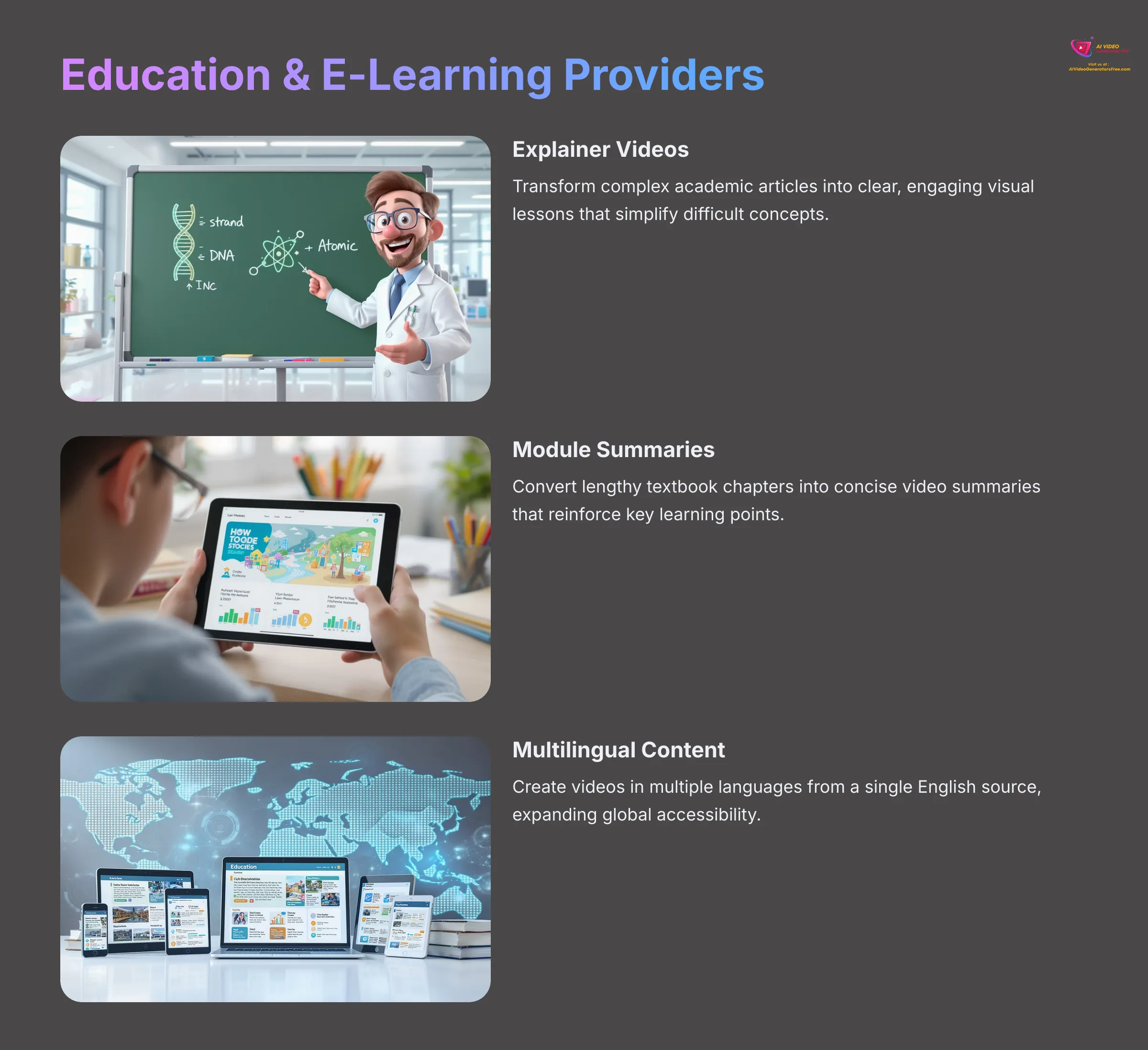 Education and E-Learning Providers