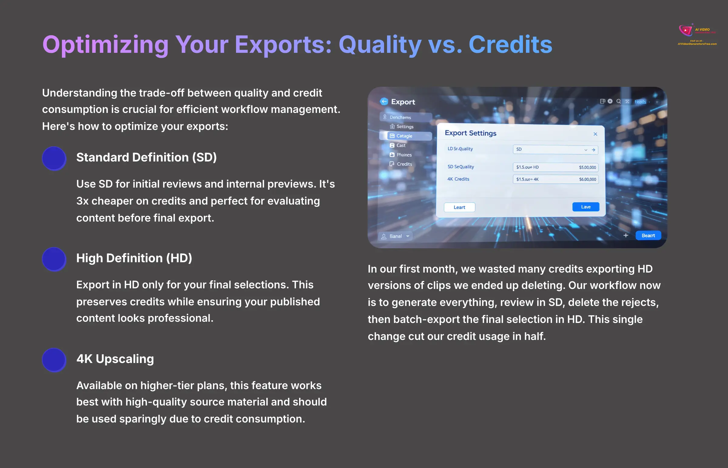 12_Optimizing-Your-Exports-Quality-vs-Credits_AI-video-generators-free_aivideogeneratorsfree.com_