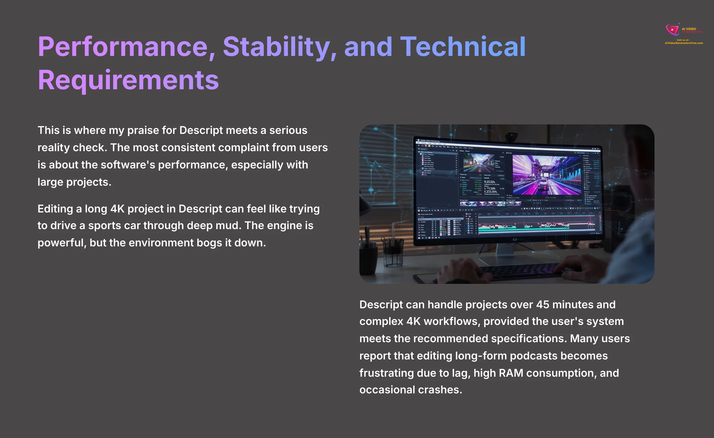 Performance Stability and Technical Requirements