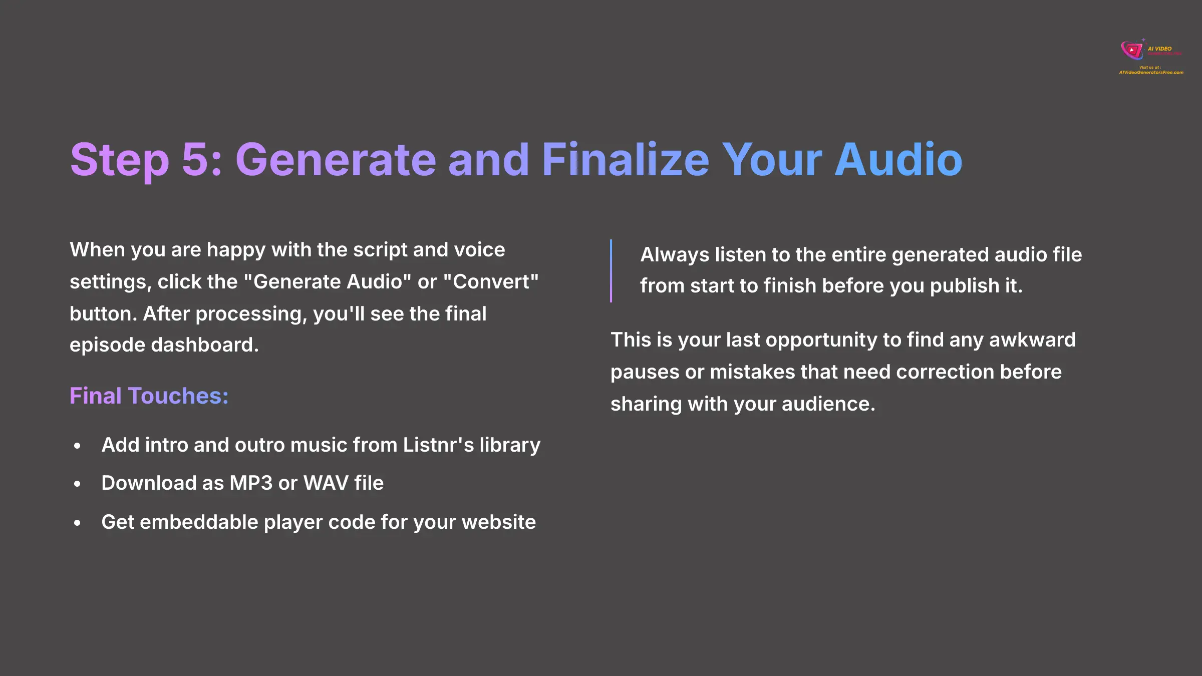 12_Step-5-Generate-and-Finalize-Your-Audio_AI-video-generators-free_aivideogeneratorsfree.com_