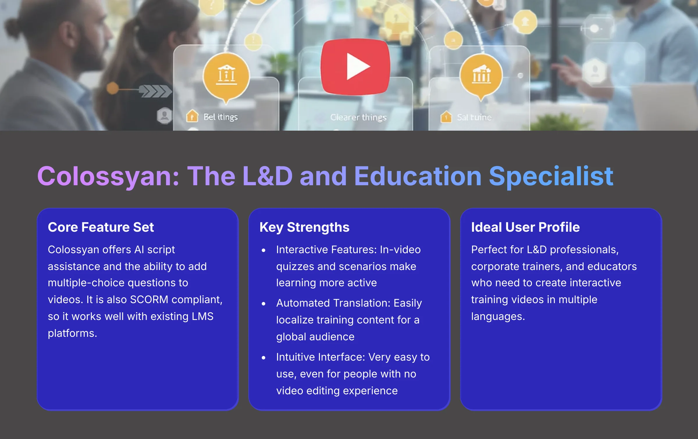 Colossyan - The L&D and Education Specialist