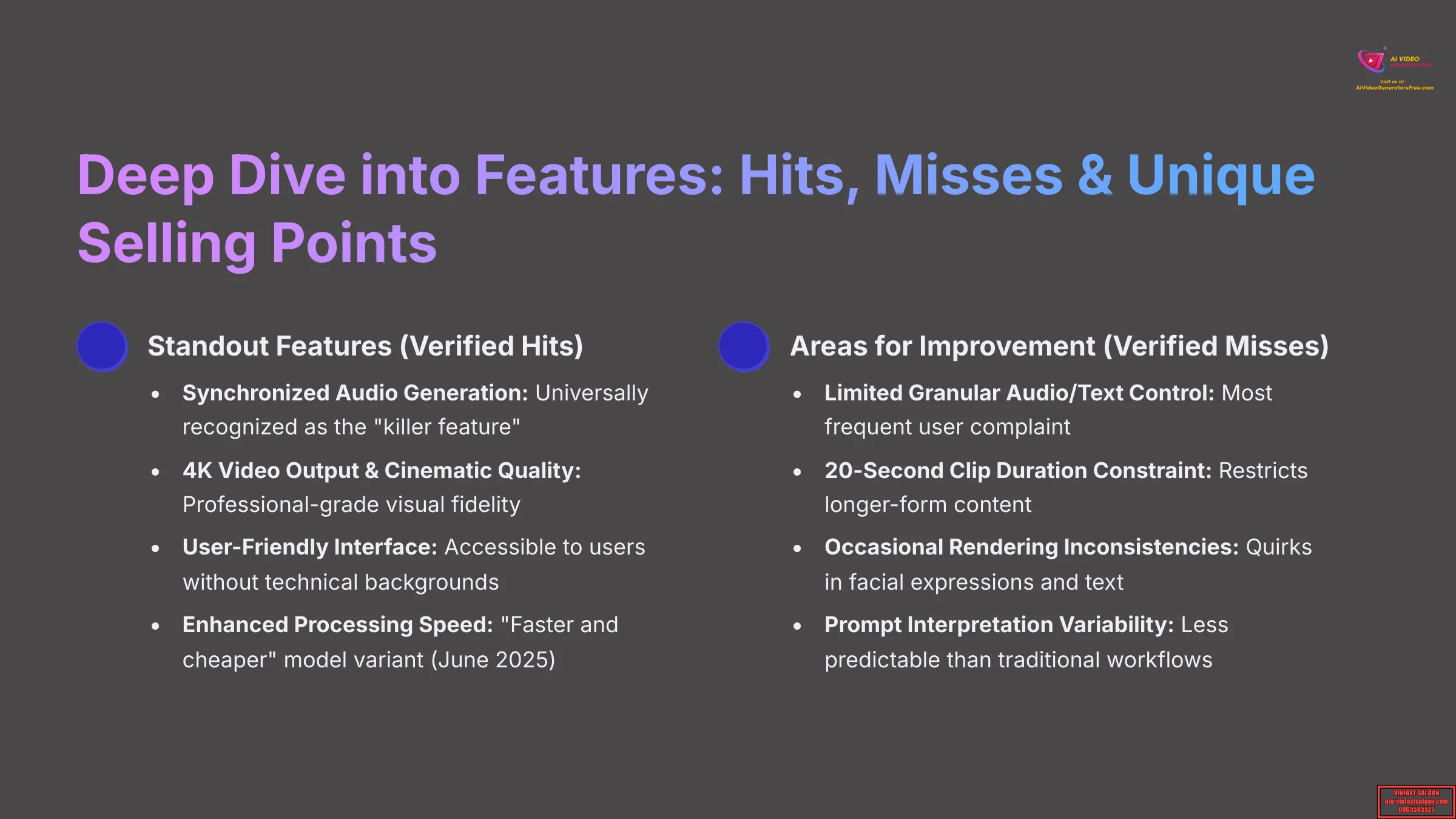 Deep Dive into Features Hits Misses and Unique Selling Points