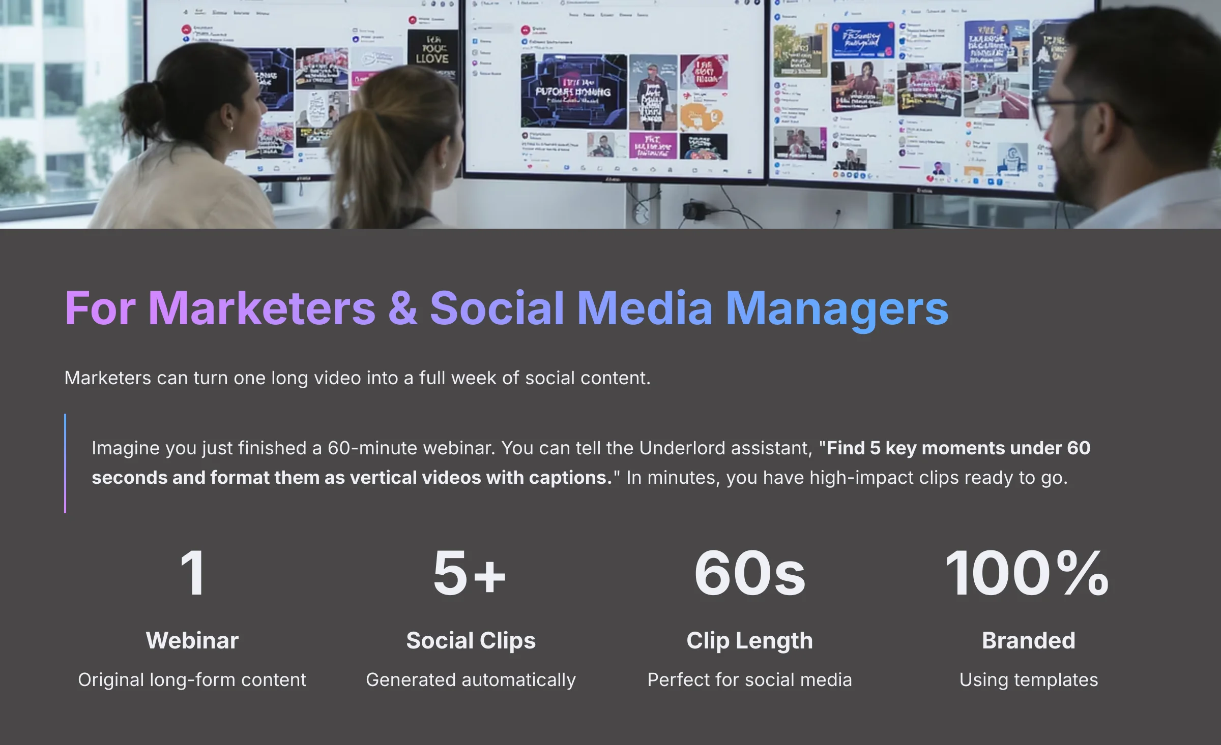 For Marketers and Social Media Managers