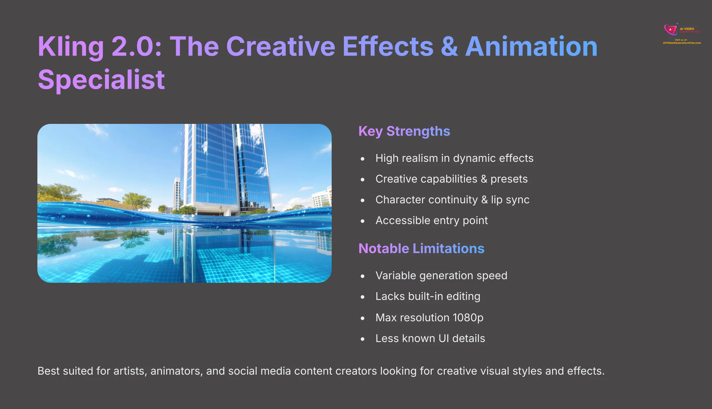 Kling 2.0 The Creative Effects and Animation Specialist