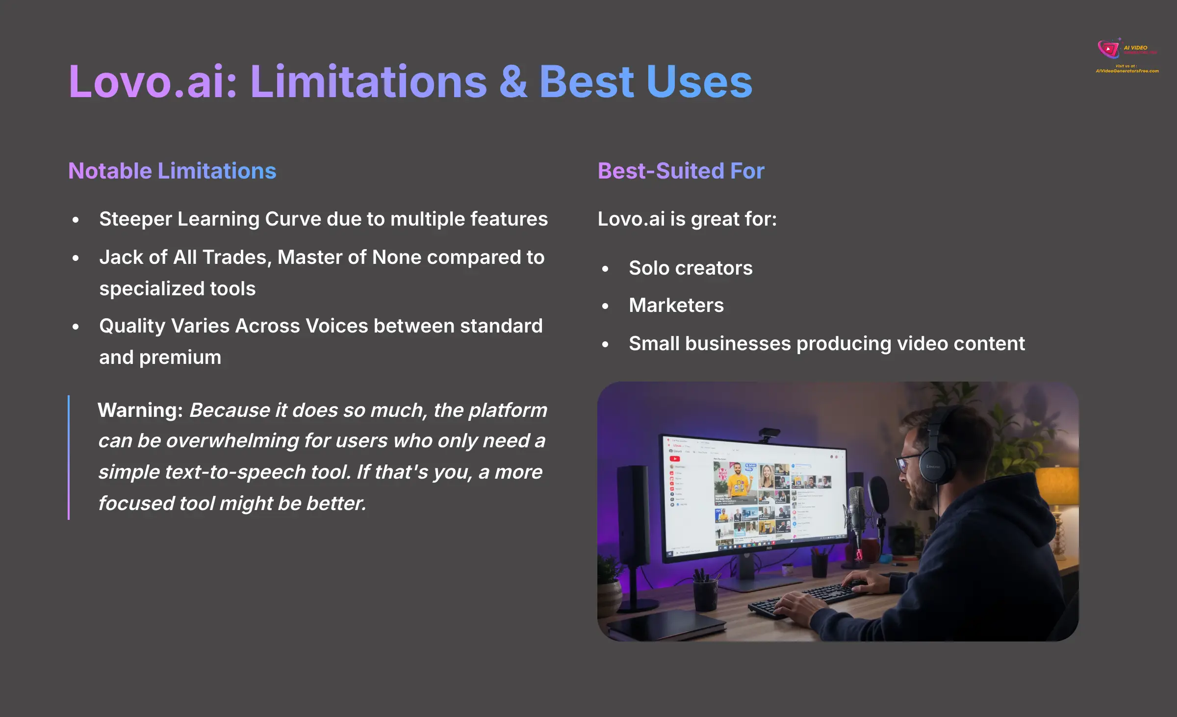 13_Lovoai-Limitations-and-Best-Uses_AI-video-generators-free_aivideogeneratorsfree.com_