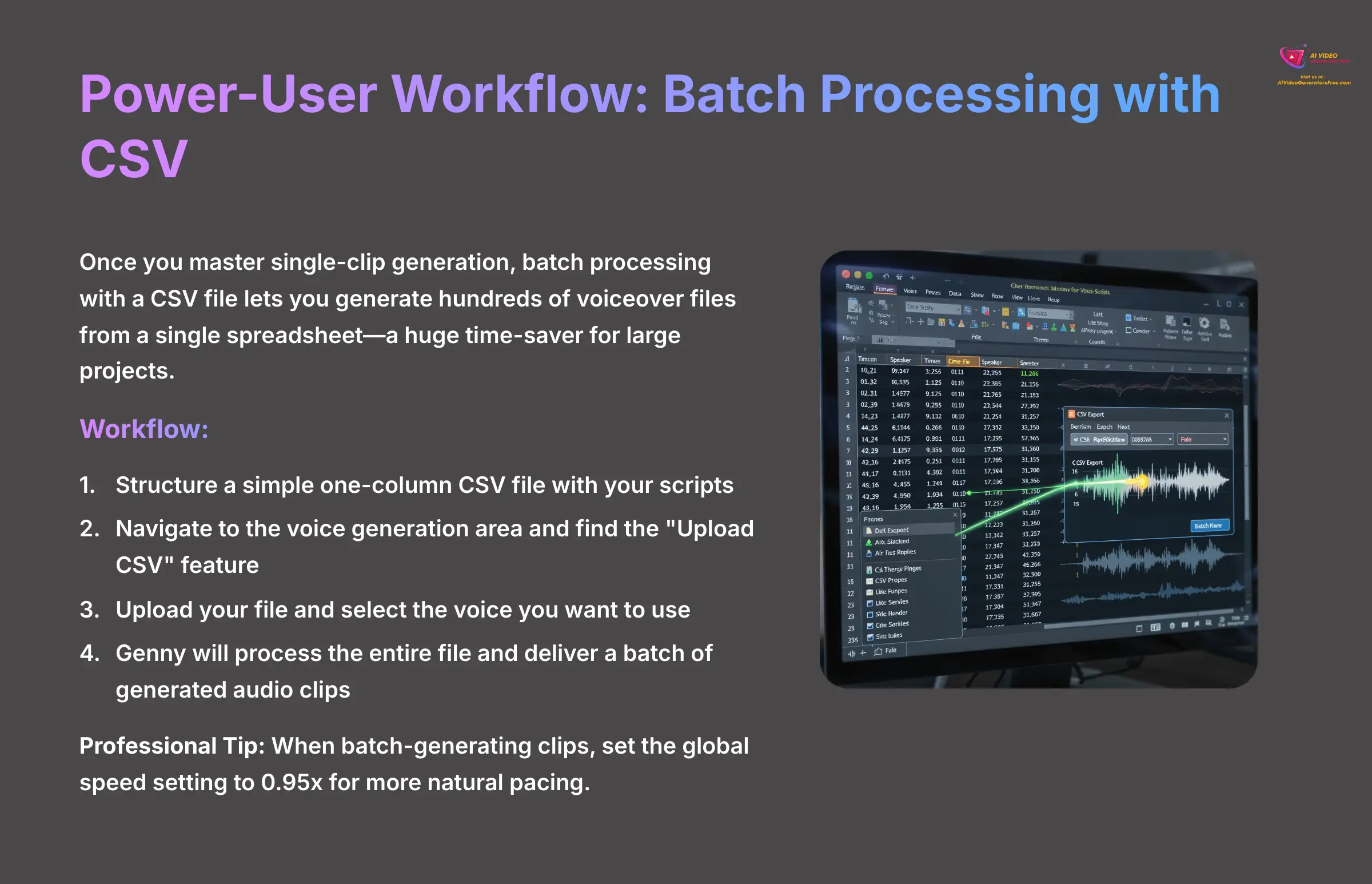 13_Power-User-Workflow-Batch-Processing-with-CSV_AI-video-generators-free_aivideogeneratorsfree.com_