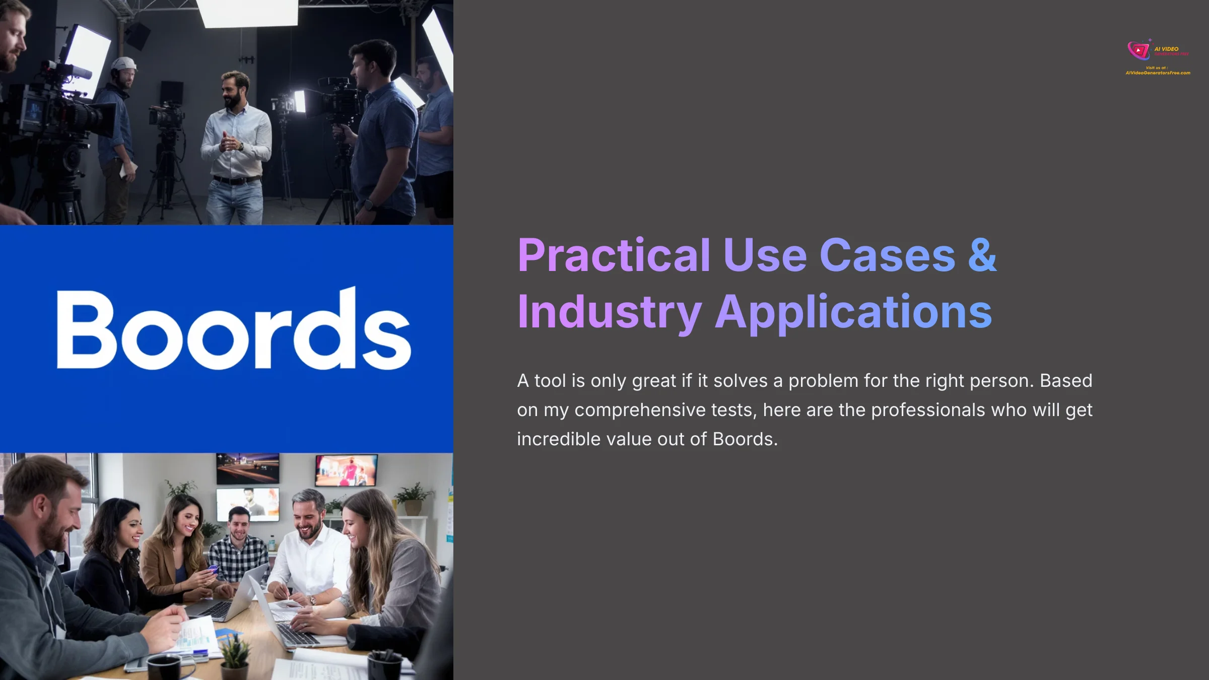 13_Practical-Use-Cases-and-Industry-Applications_AI-video-generators-free_aivideogeneratorsfree.com_