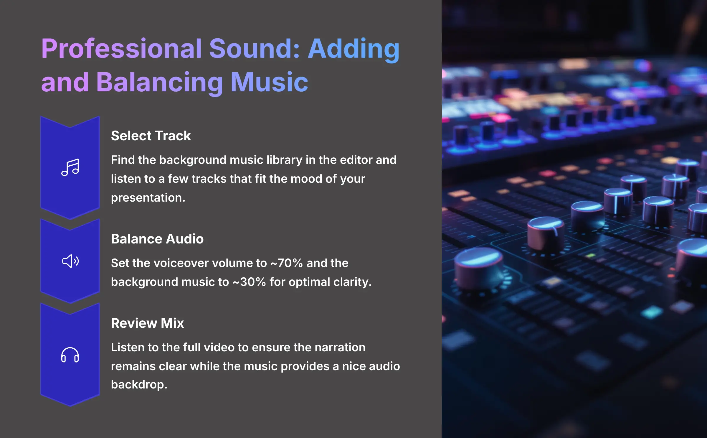 13_Professional-Sound-Adding-and-Balancing-Music_AI-video-generators-free_aivideogeneratorsfree.com_