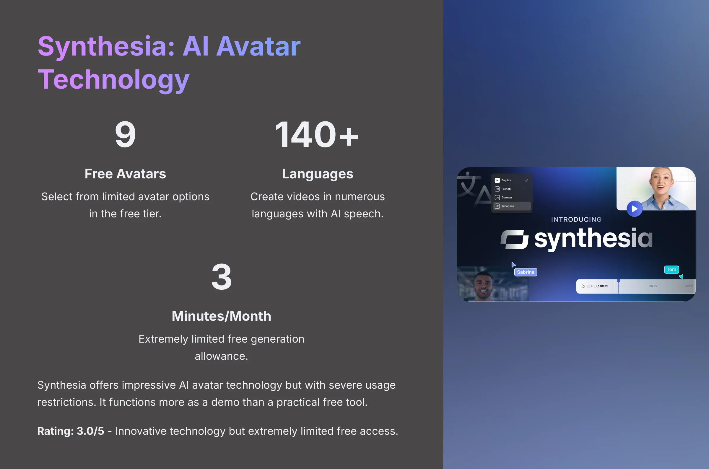 Synthesia AI Avatar Technology