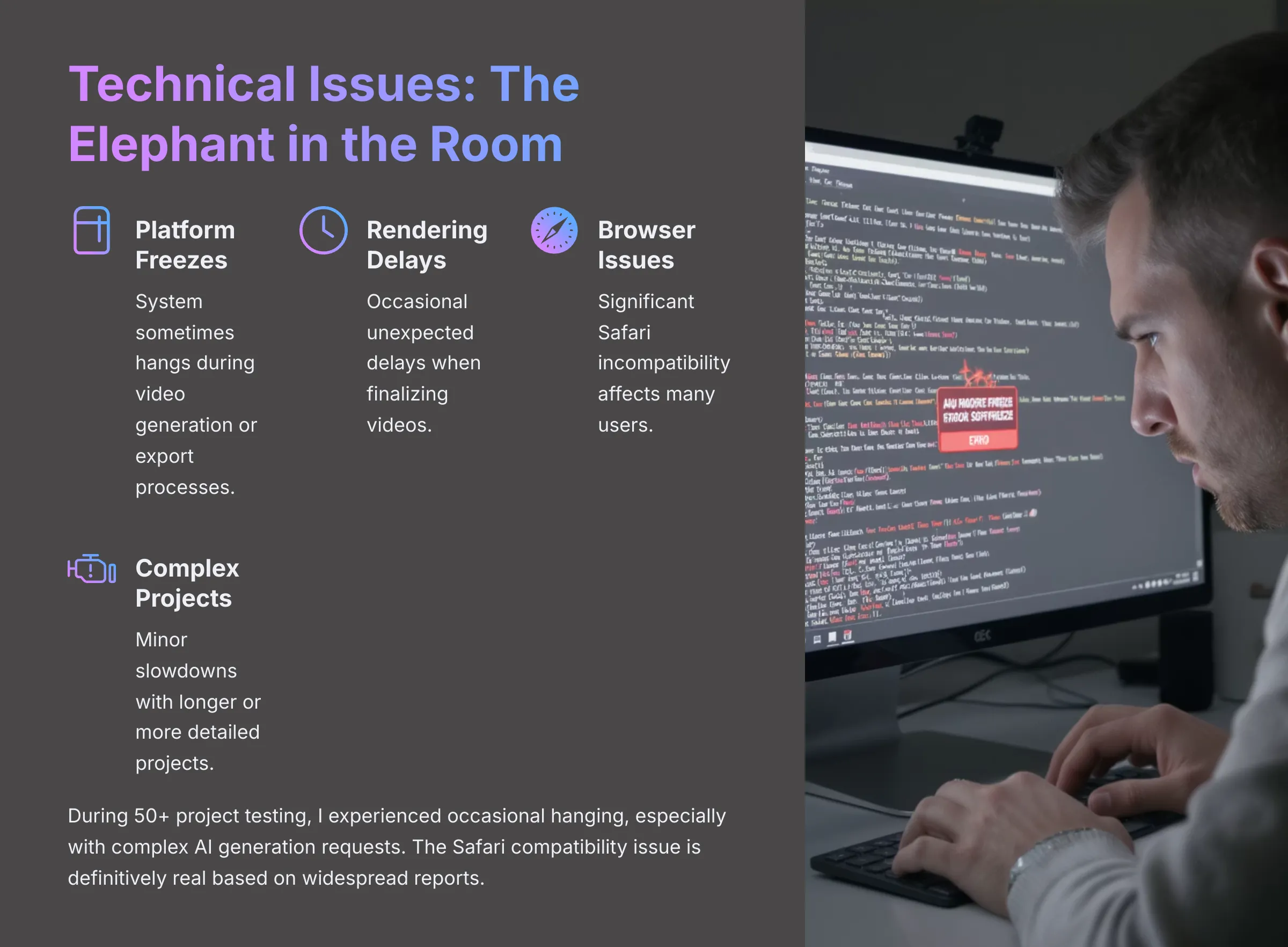 Technical Issues - The Elephant in the Room