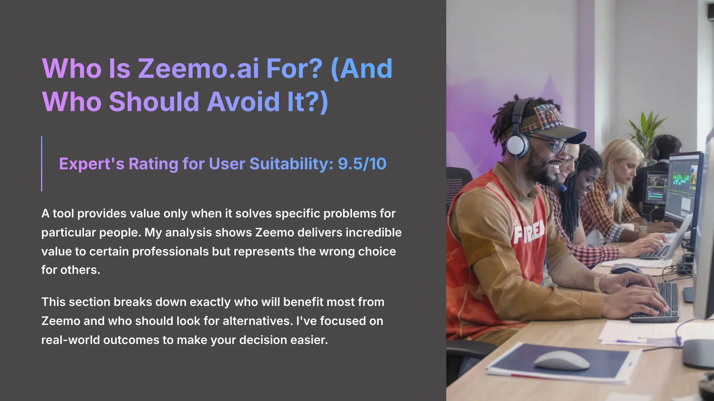 Who Is Zeemo.ai For And Who Should Avoid It