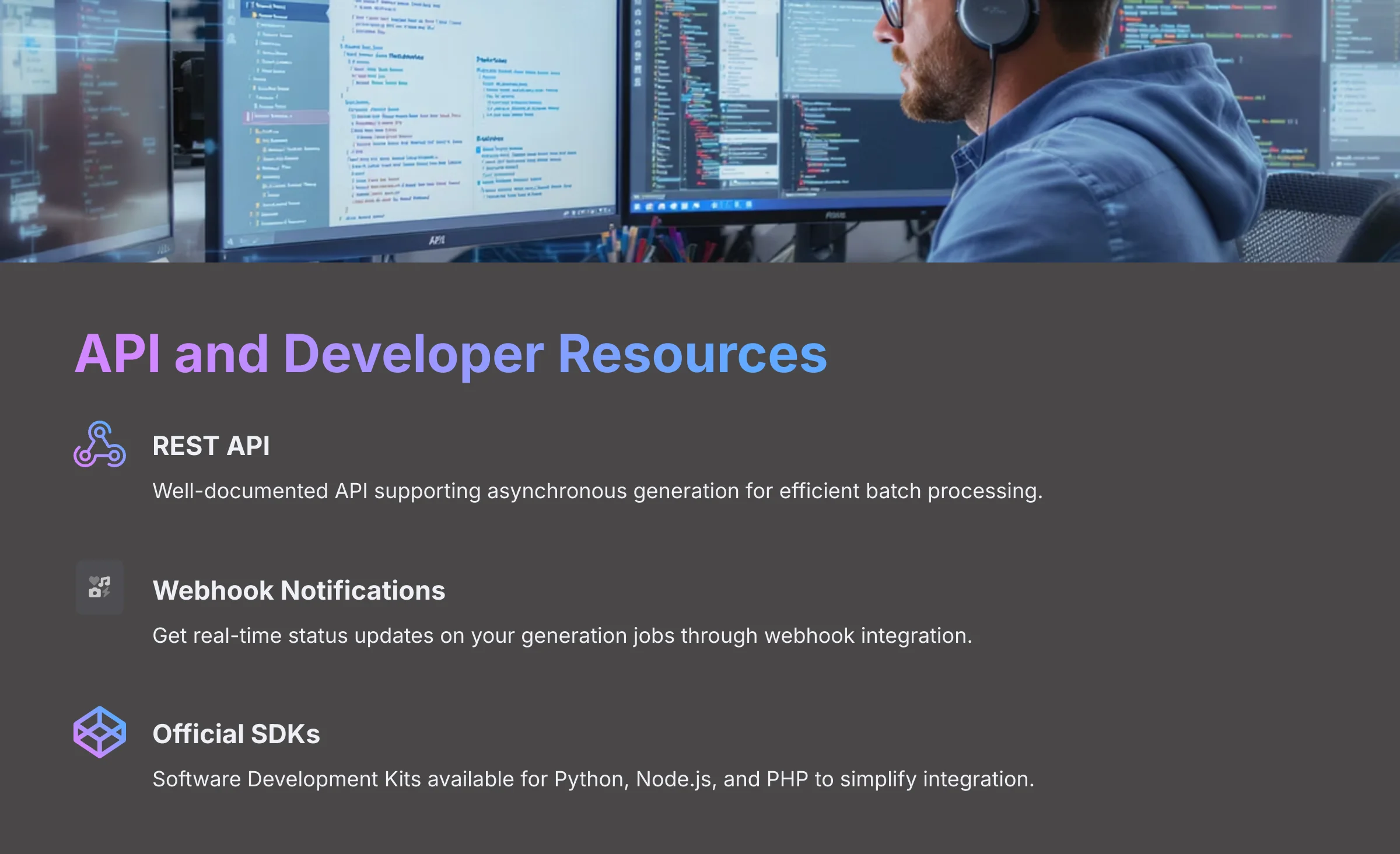 API and Developer Resources