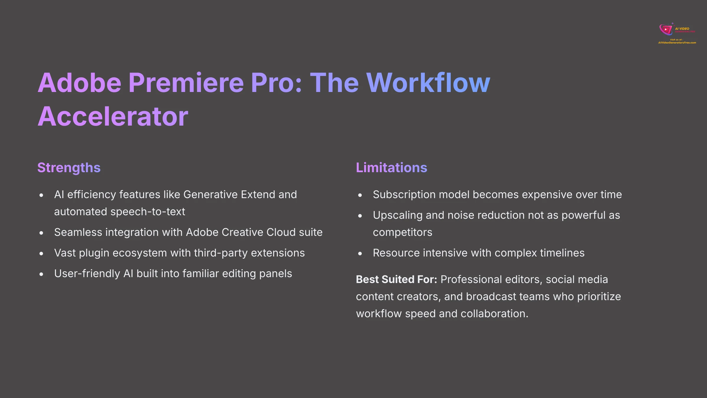 Adobe Premiere Pro - The Workflow Accelerator