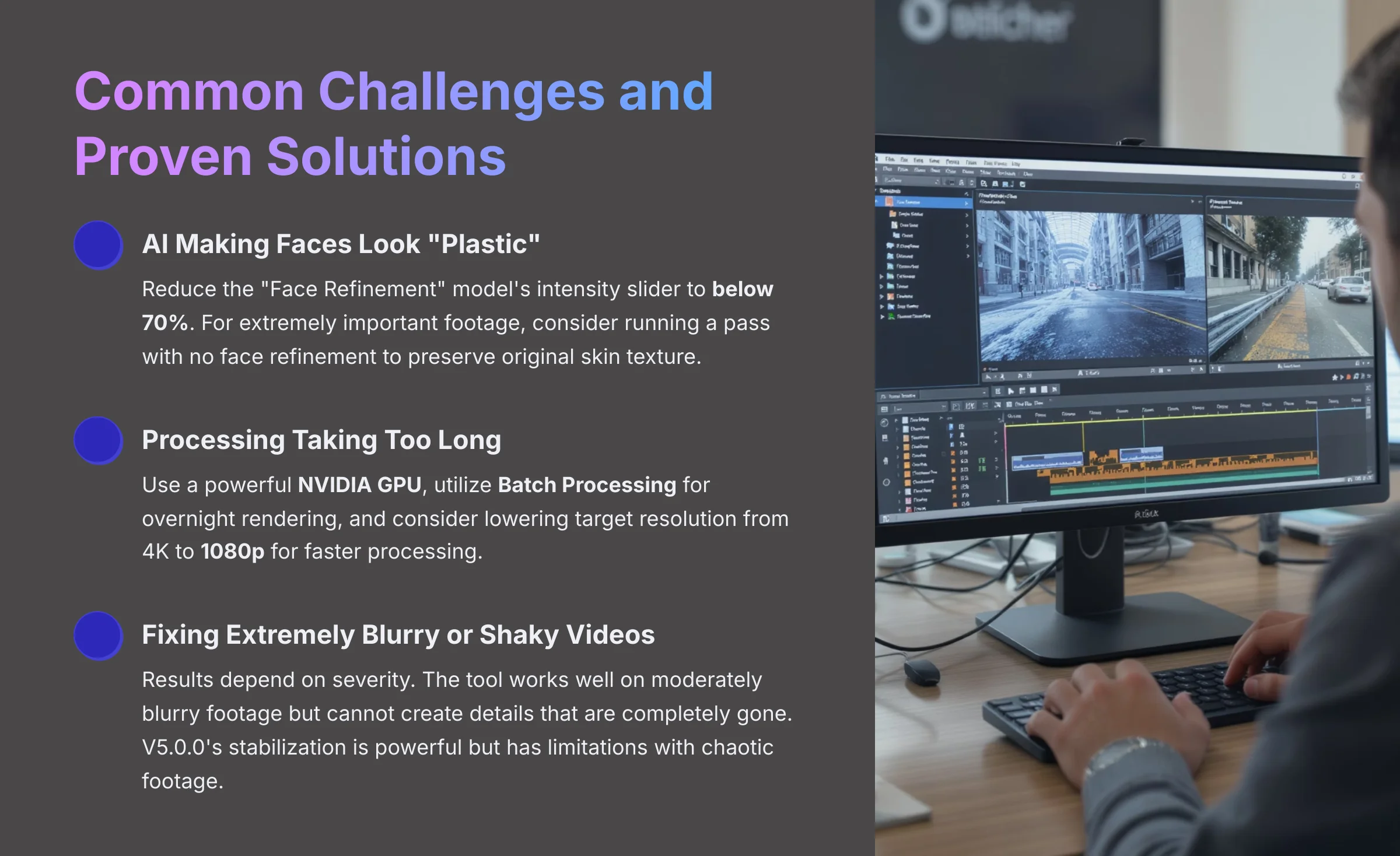 Common challenges and proven solutions for AI video restoration