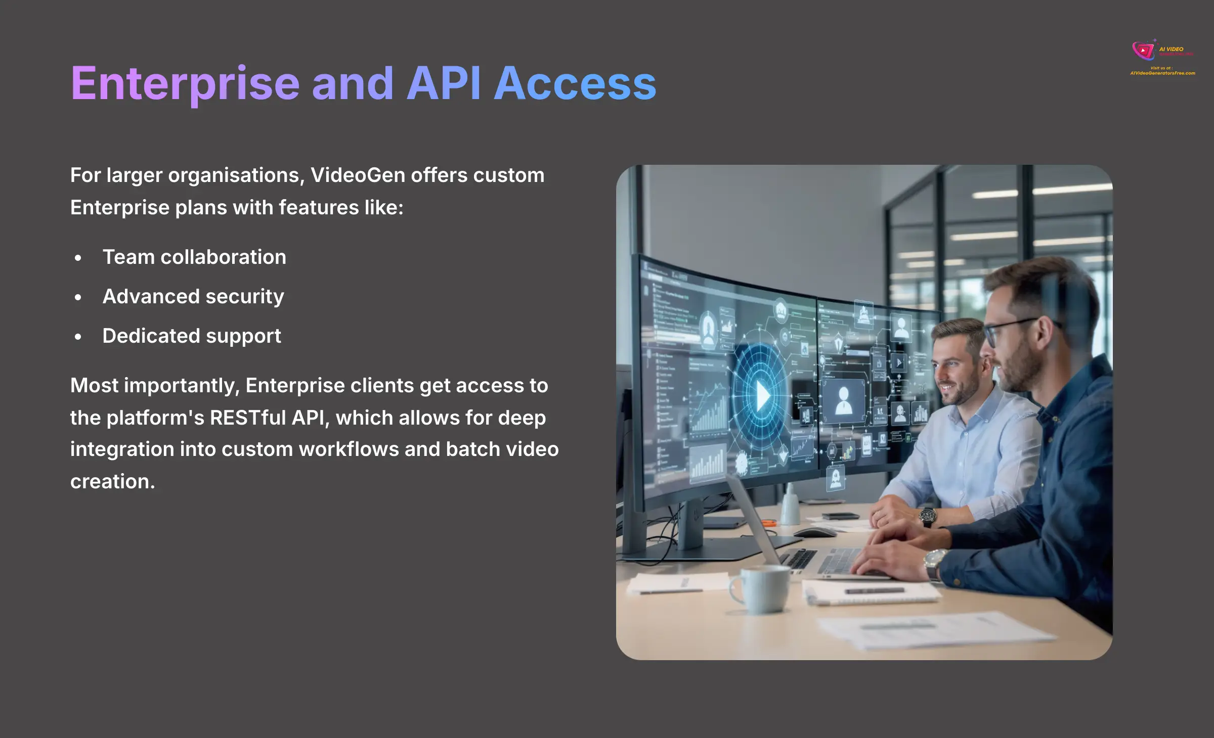 Enterprise and API Access Features