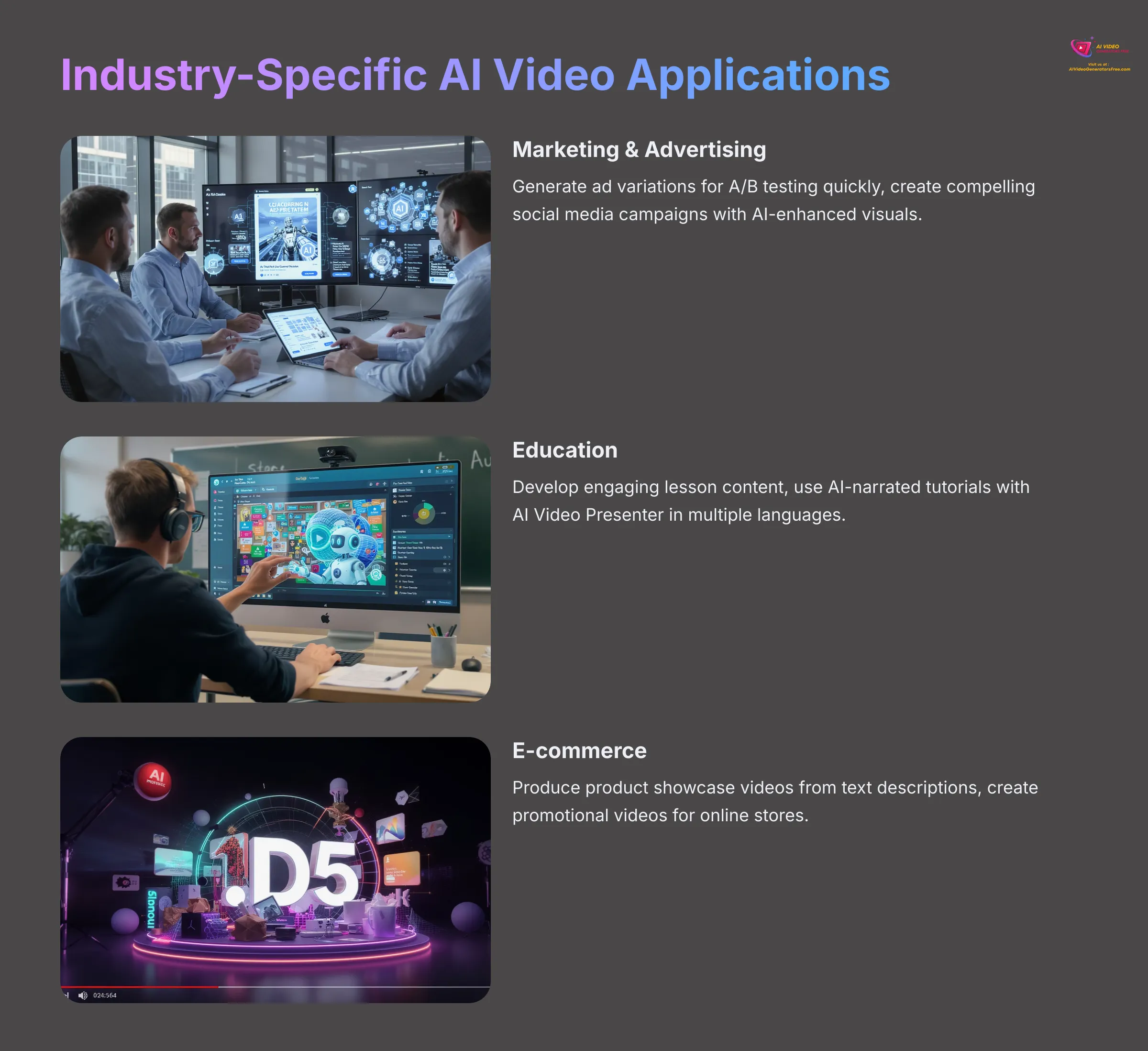 Industry-Specific AI Video Applications
