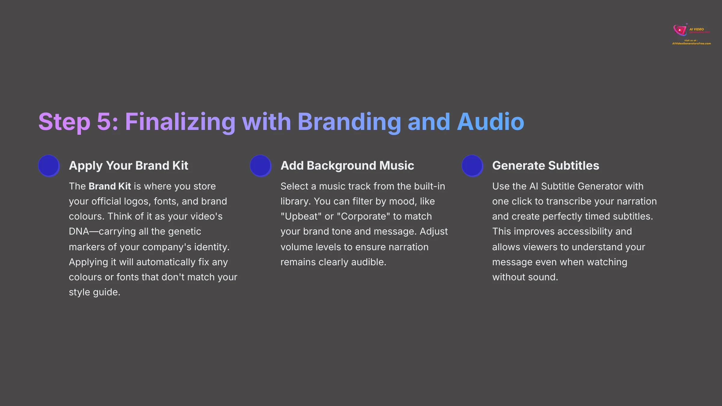 14_Step-5-Finalizing-with-Branding-and-Audio_AI-video-generators-free_aivideogeneratorsfree.com_