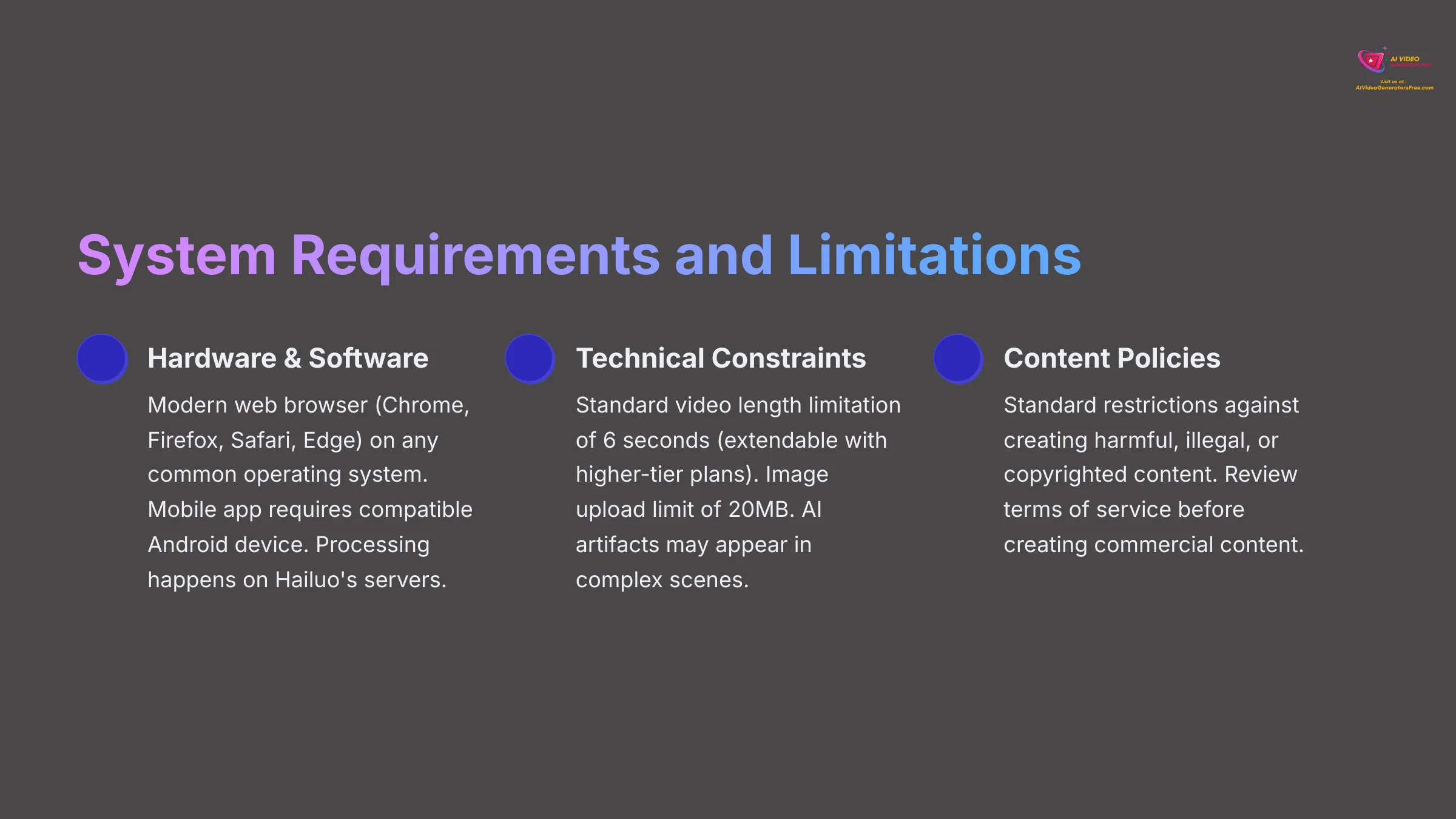 14_System-Requirements-and-Limitations_AI-video-generators-free_aivideogeneratorsfree.com_