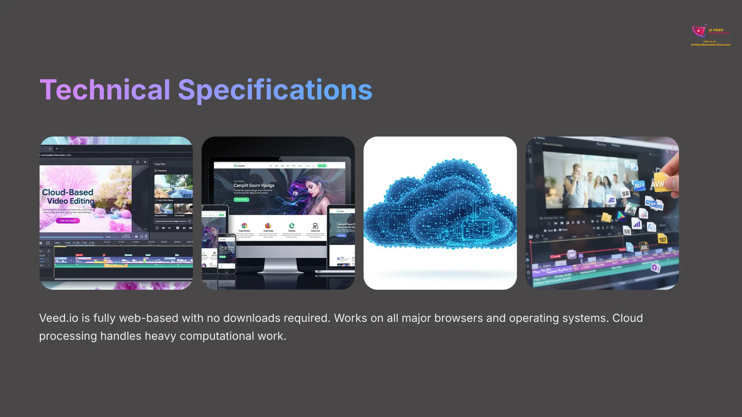 Technical specifications for using Veed.io