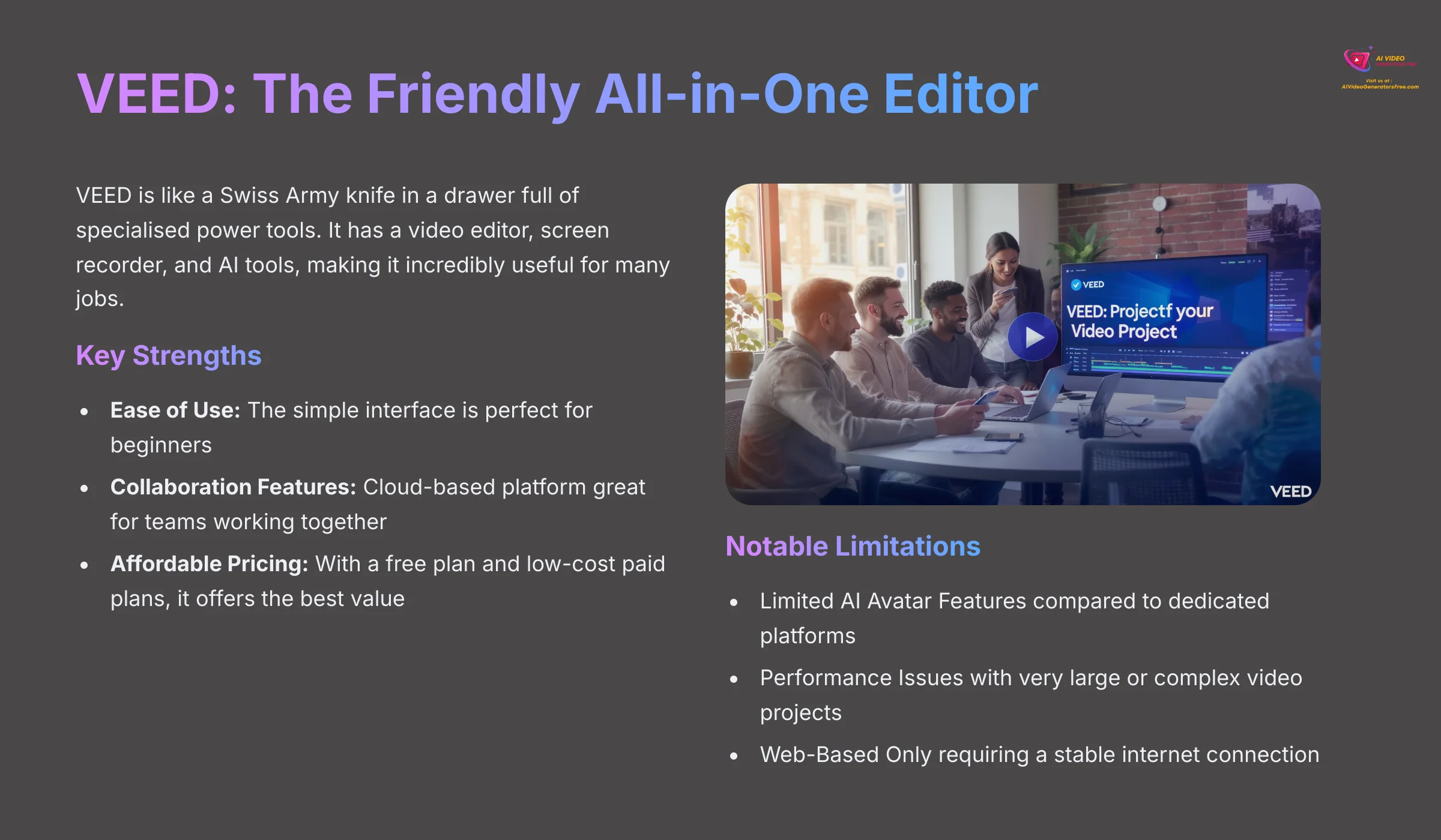 VEED - The Friendly All-in-One Editor