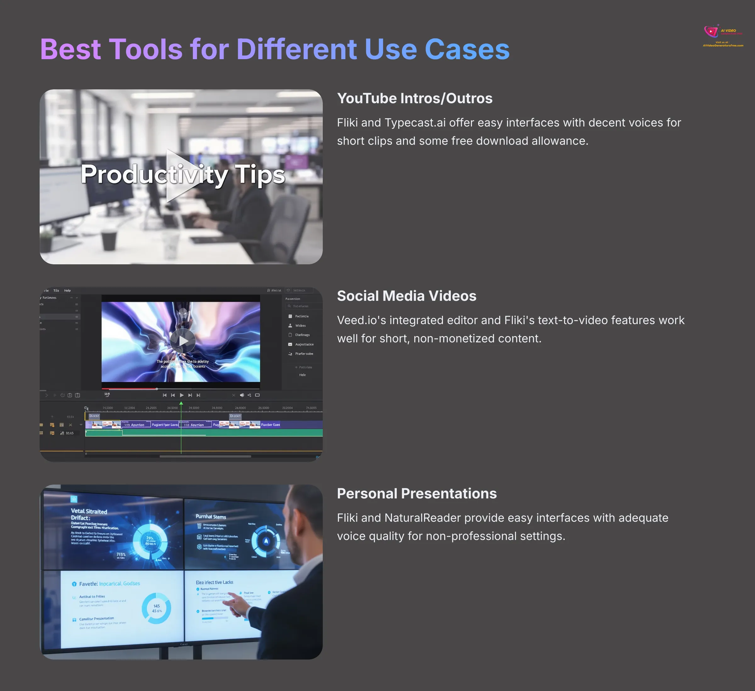 Best Tools for Different Use Cases