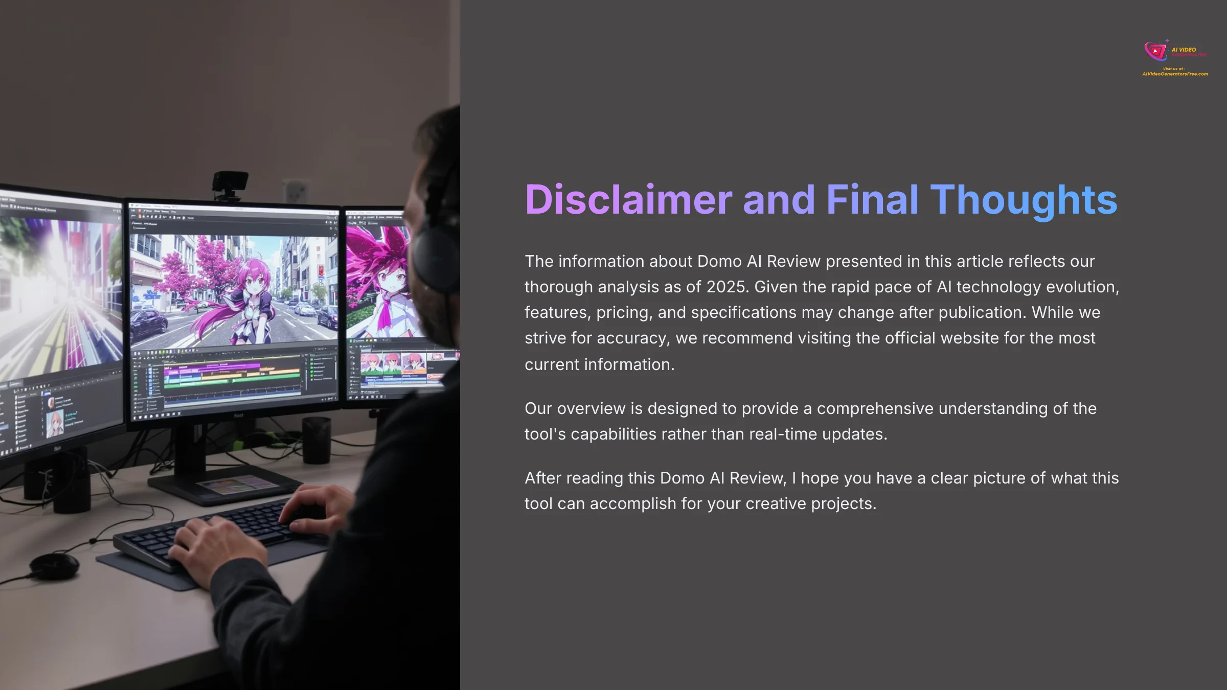 Disclaimer and Final Thoughts