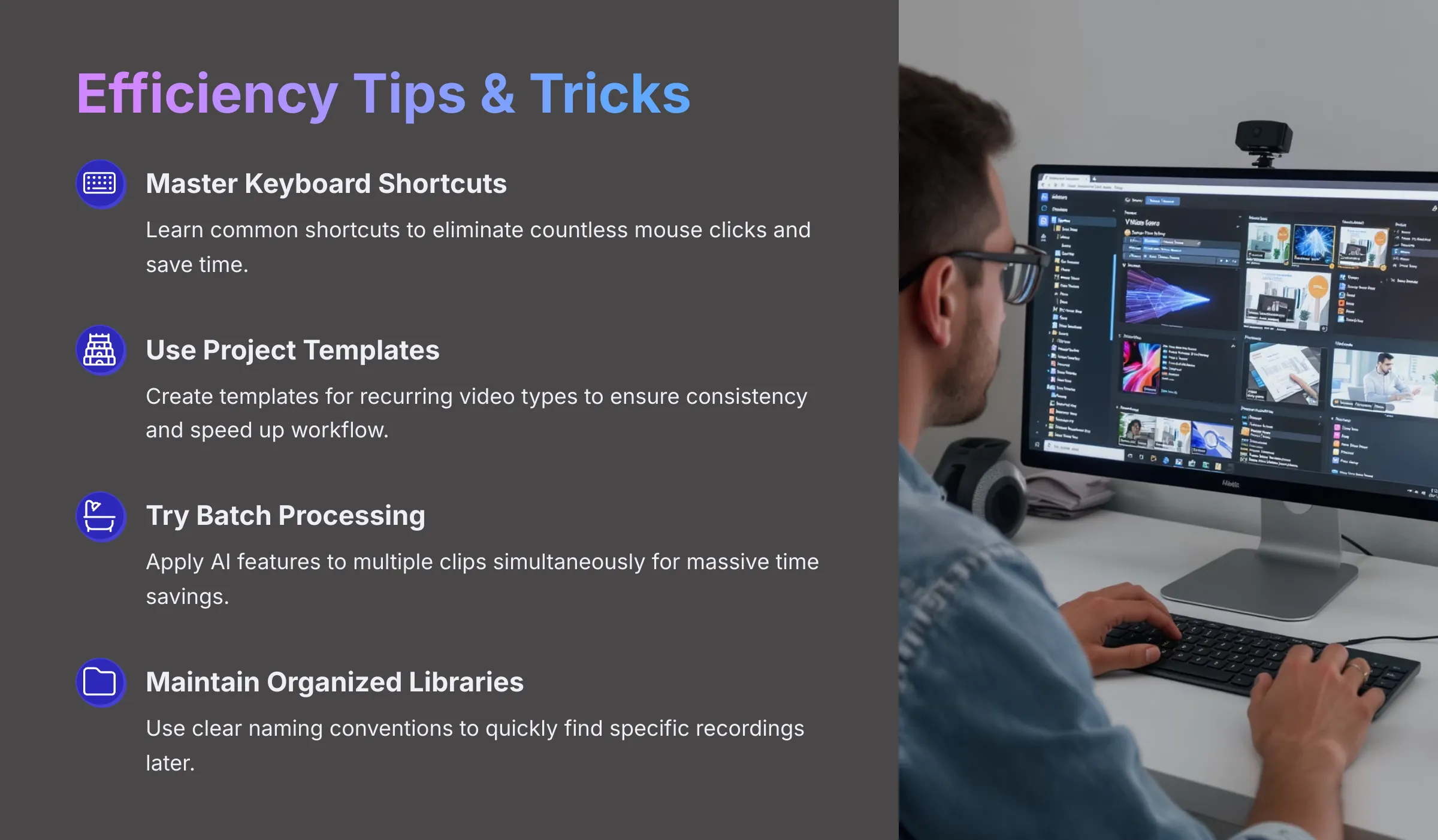 Efficiency tips and tricks for Vmaker AI