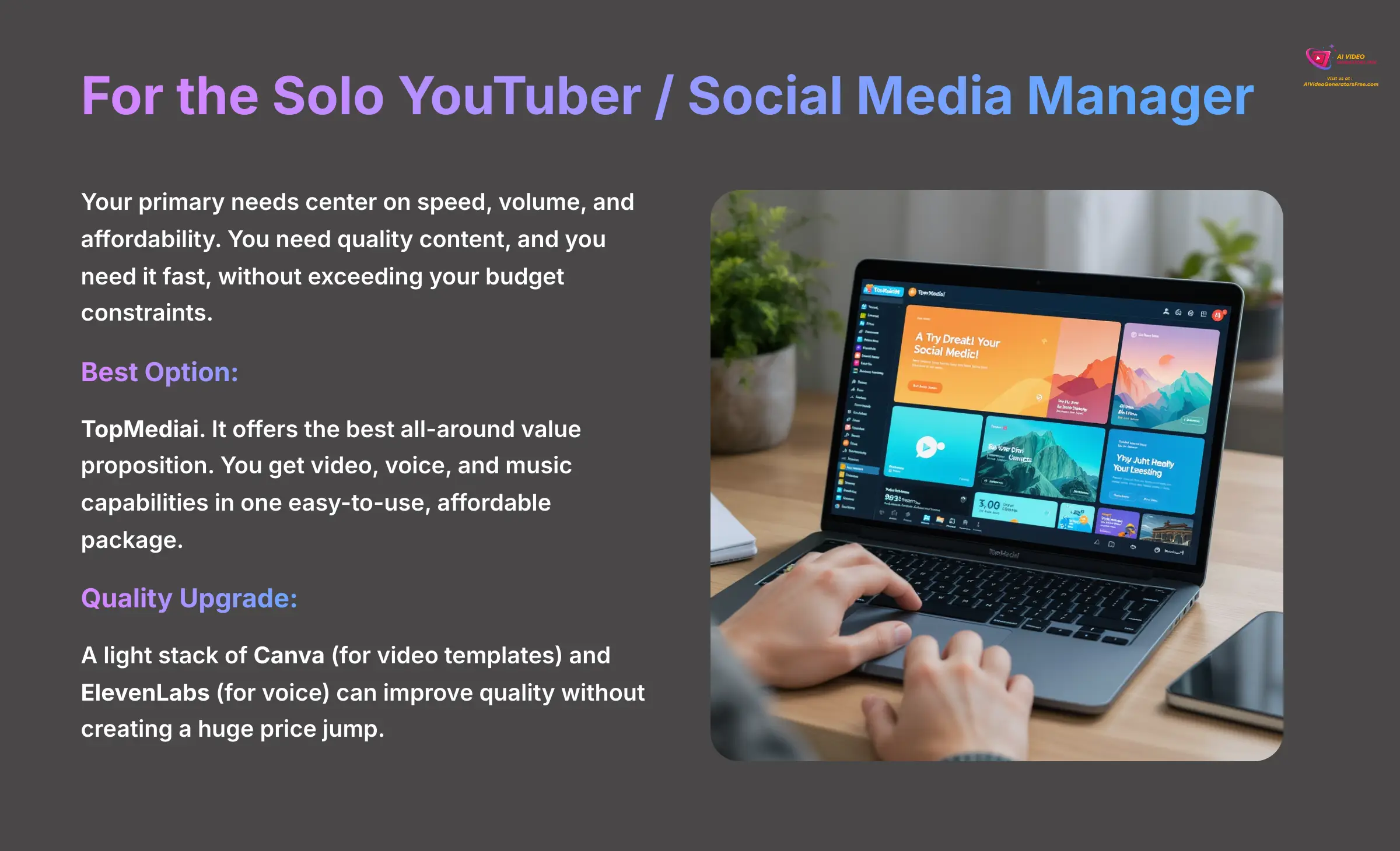 15_For-the-Solo-YouTuber-Social-Media-Manager_AI-video-generators-free_aivideogeneratorsfree.com_