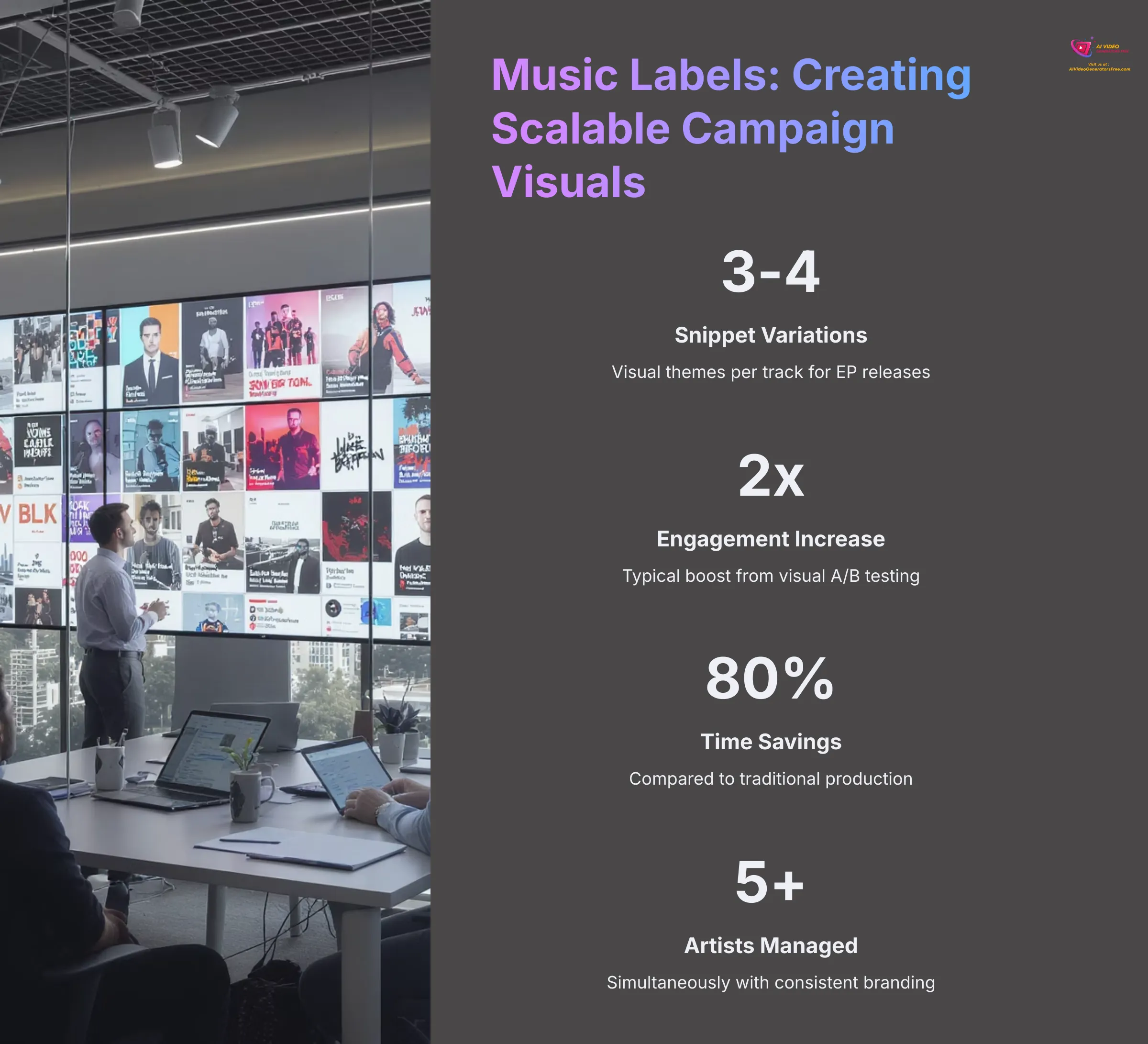 Music Labels Creating Scalable Campaign Visuals