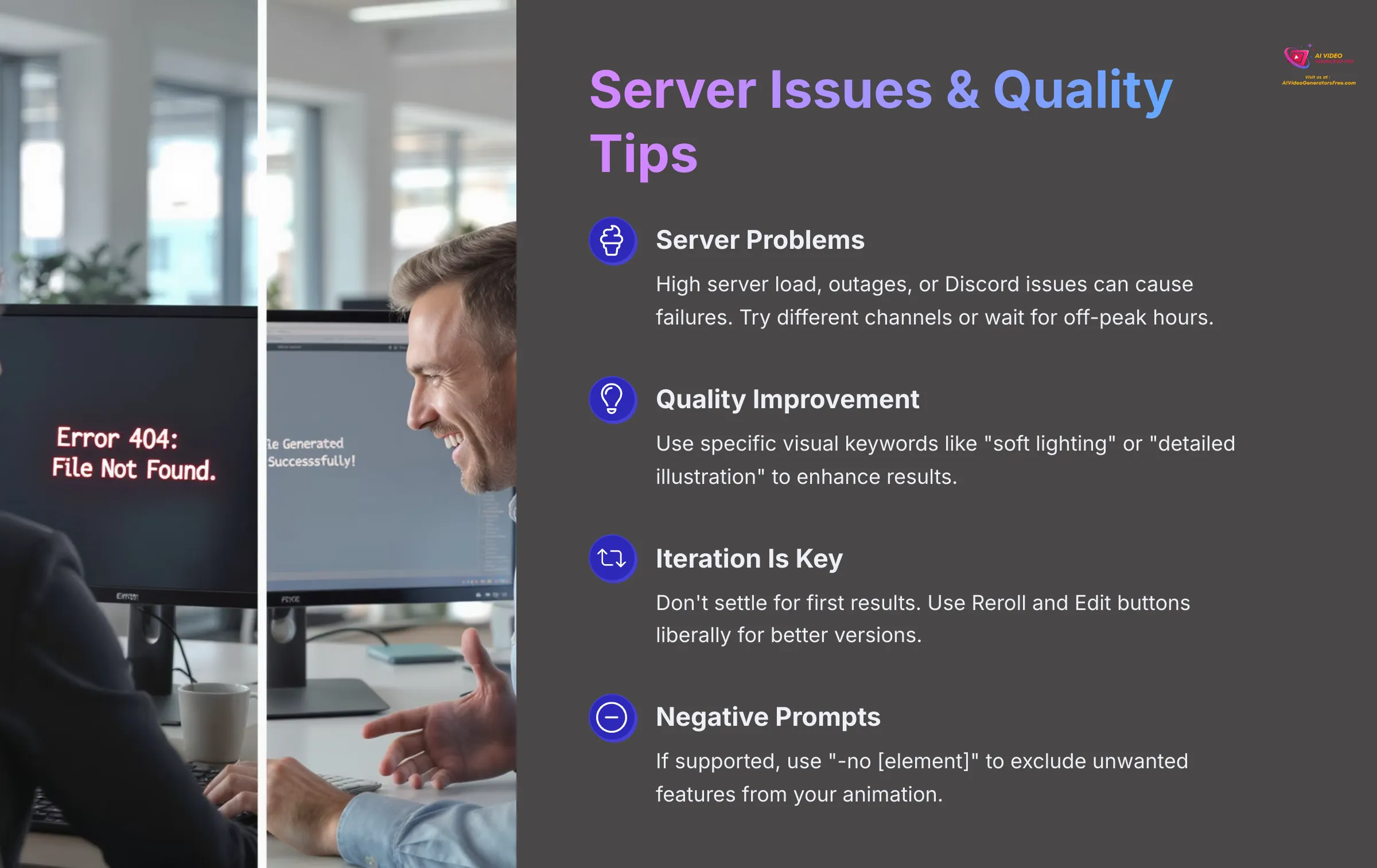 Server Issues and Quality Tips