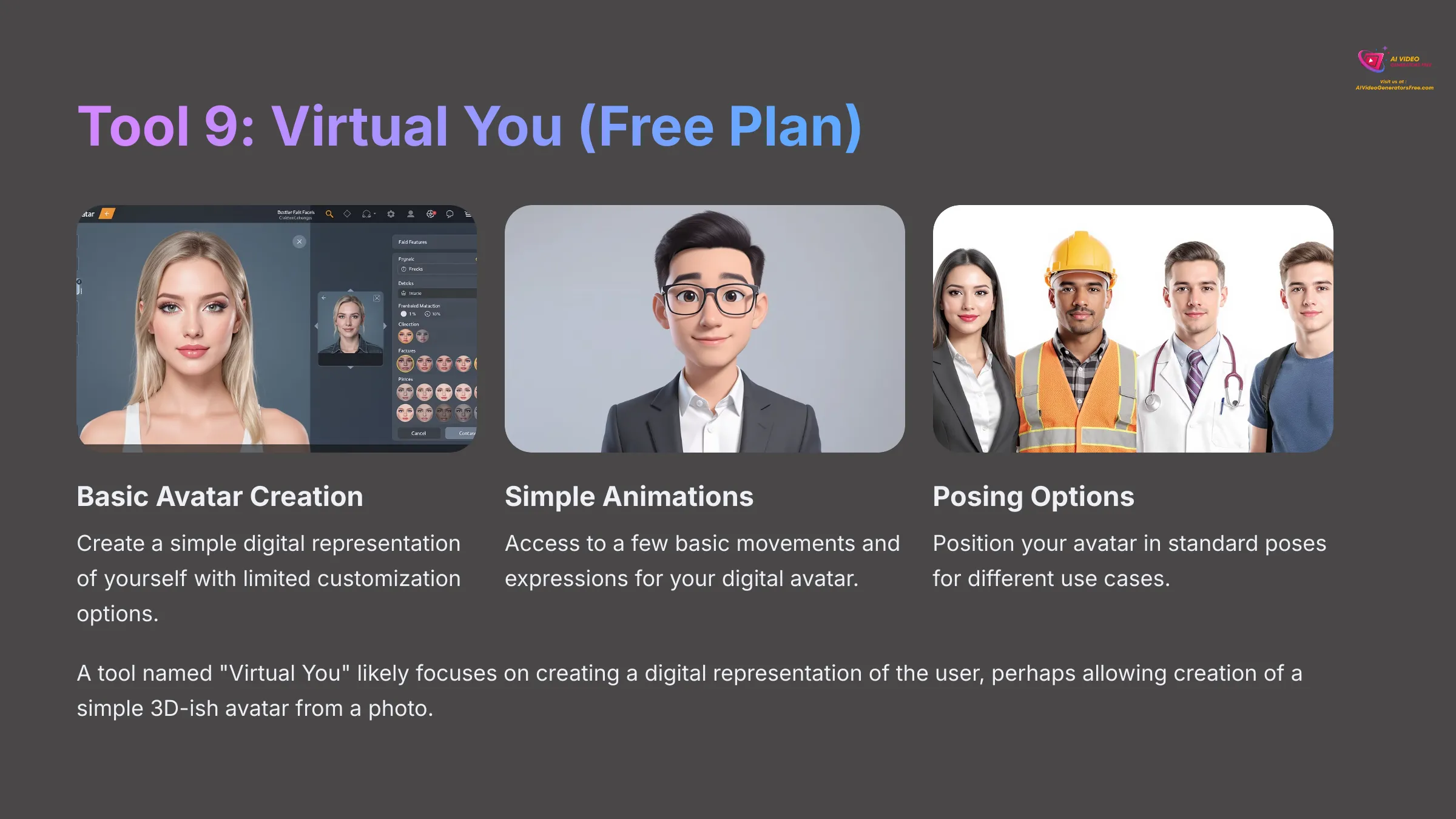 Tool 9 Virtual You Free Plan