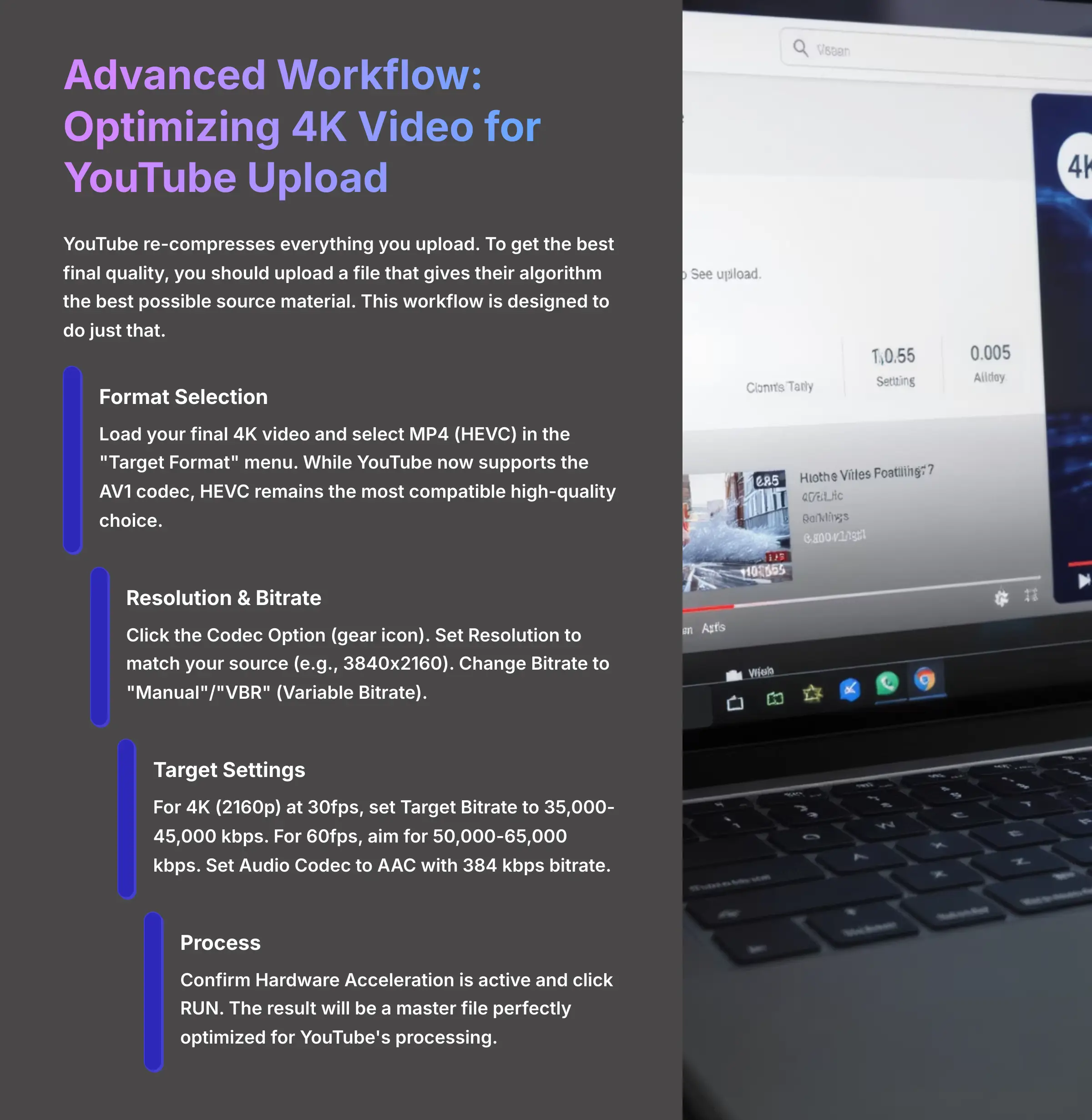 16_Advanced-Workflow-Optimizing-4K-Video-for-YouTube-Upload_AI-video-generators-free_aivideogeneratorsfree.com_